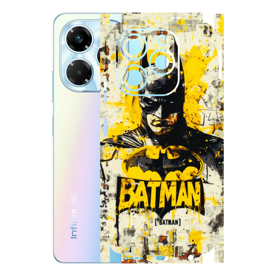 INFINIX Phone Skins (All Models) - Batman Yellow BT - 3D Embossed Finish (L-304) Infinix Note 40X (5G)