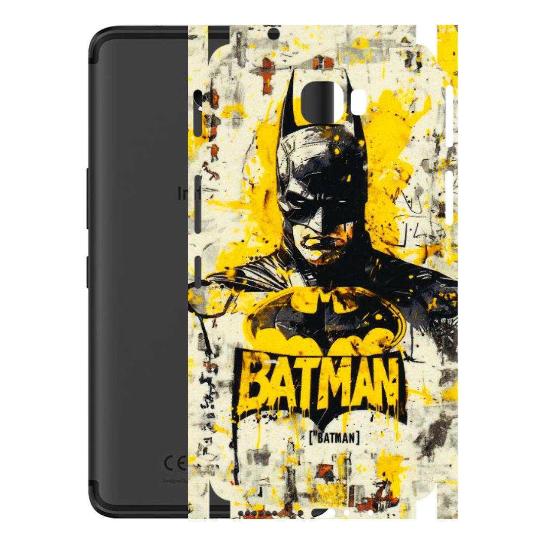 INFINIX Phone Skins (All Models) - Batman Yellow BT - 3D Embossed Finish (L-304) Infinix Note 4 Pro