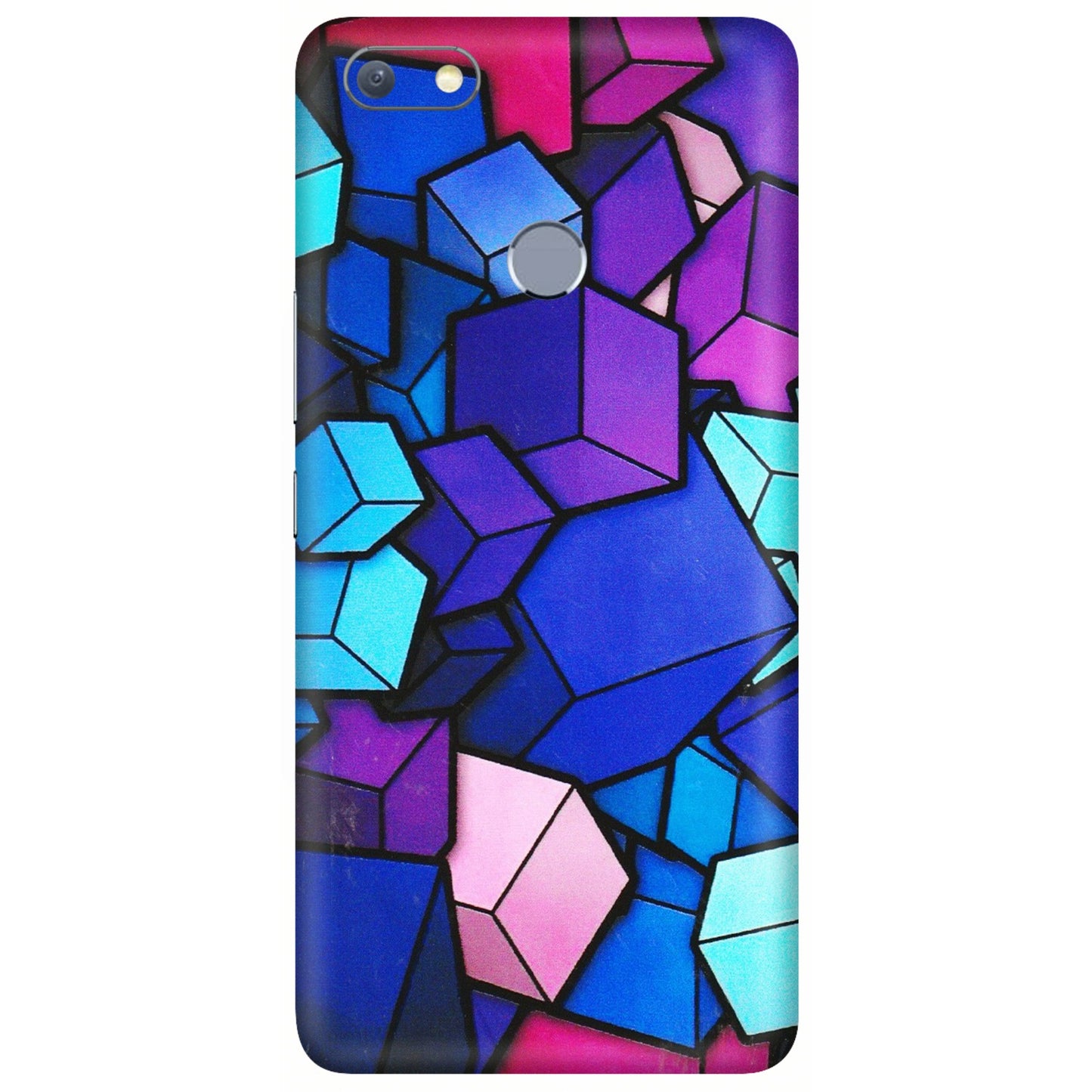 INFINIX Phone Skins (All Models) - Cube Doodle - 3D Embossed Finish (L-141) Infinix Note 5