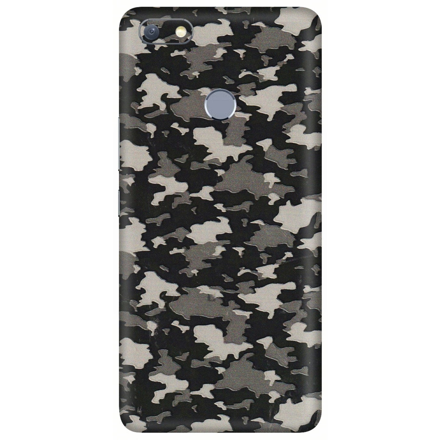 INFINIX Phone Skins (All Models) - Black/Grey Camoflaunge - 3D Embossed Finish (L-142) Infinix Note 5