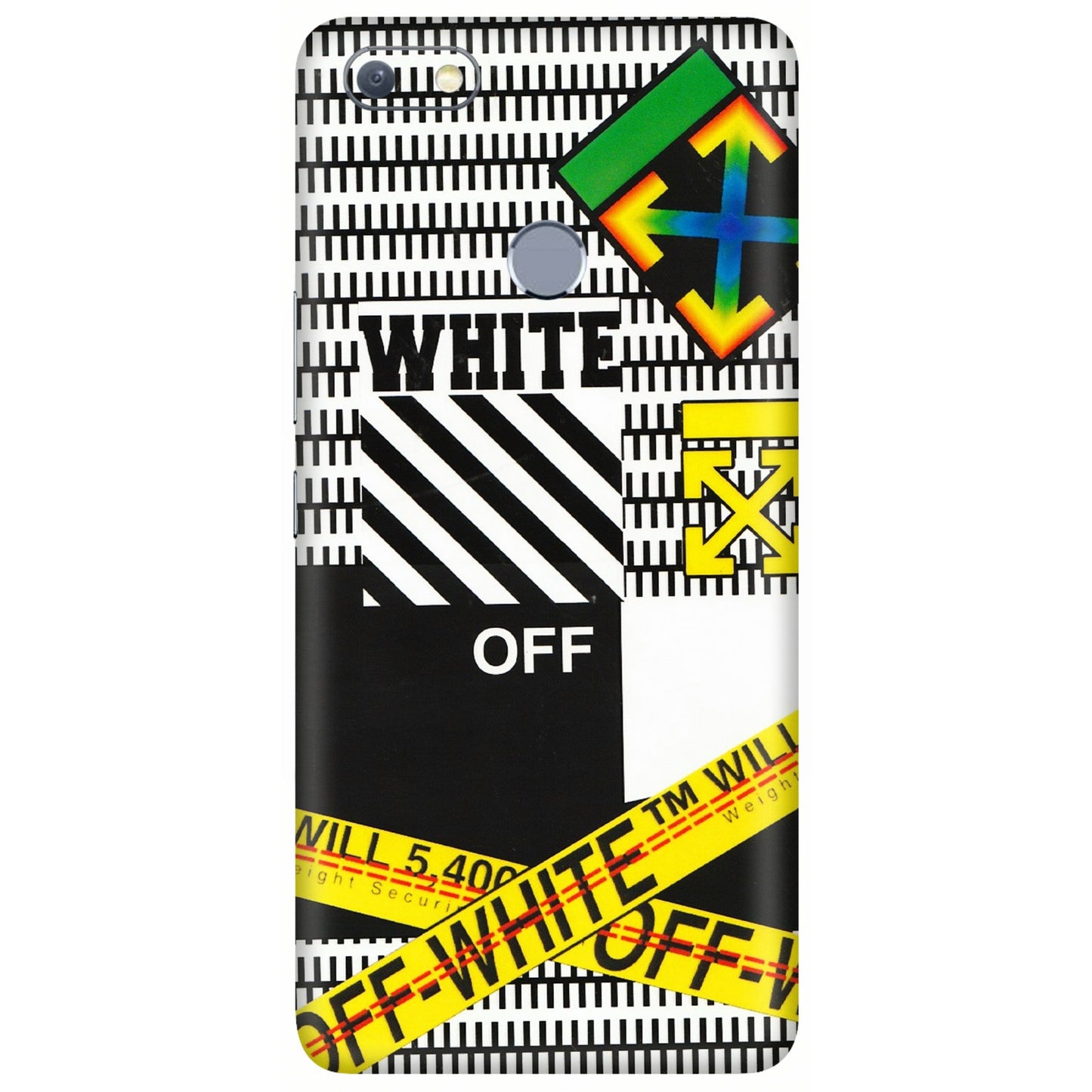 INFINIX Phone Skins (All Models) - White Off Abstract - 3D Embossed Finish (L-172) Infinix Note 5
