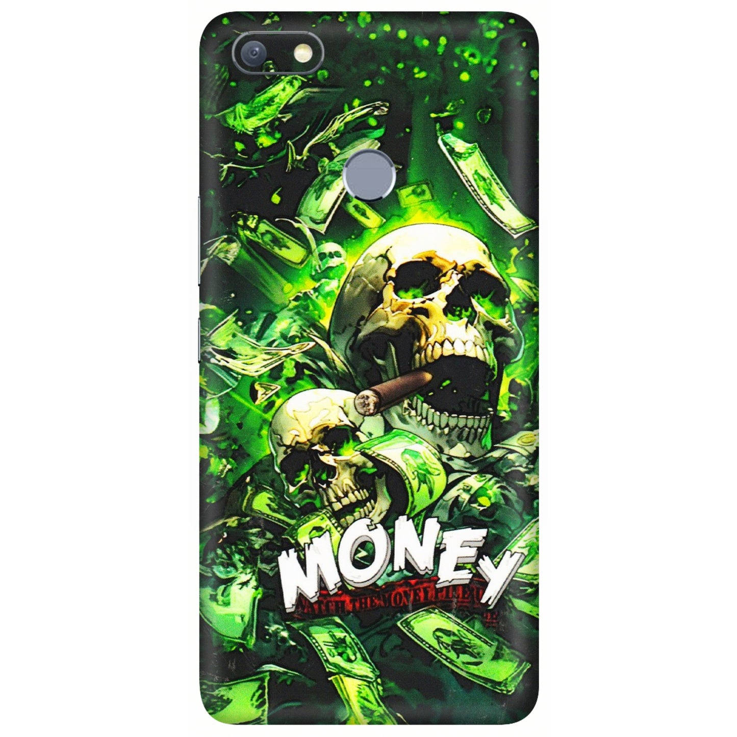INFINIX Phone Skins (All Models) - Skull Money - 3D Embossed Finish (L-303) Infinix Note 5