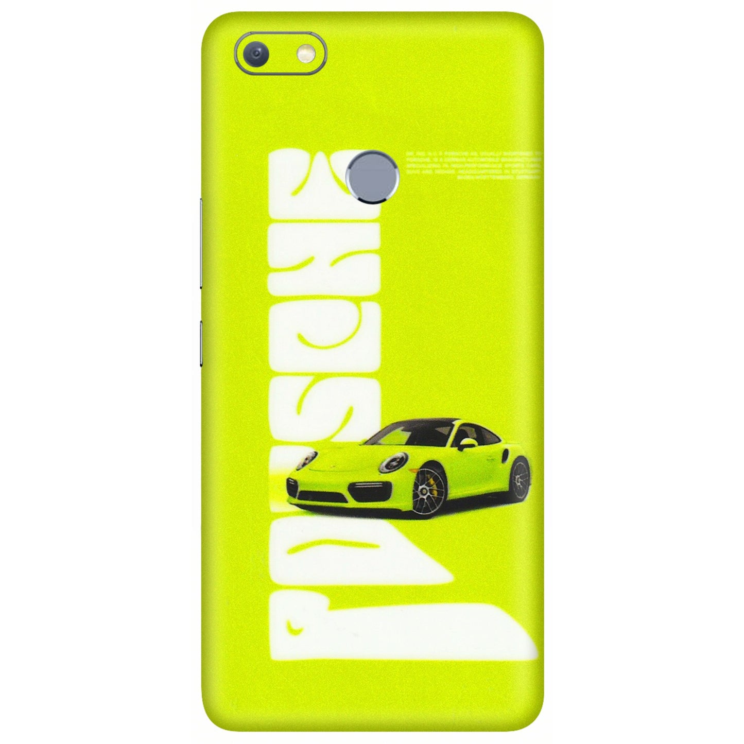 INFINIX Phone Skins (All Models) - Lime Green Porche - 3D Embossed Finish (L-30) Infinix Note 5
