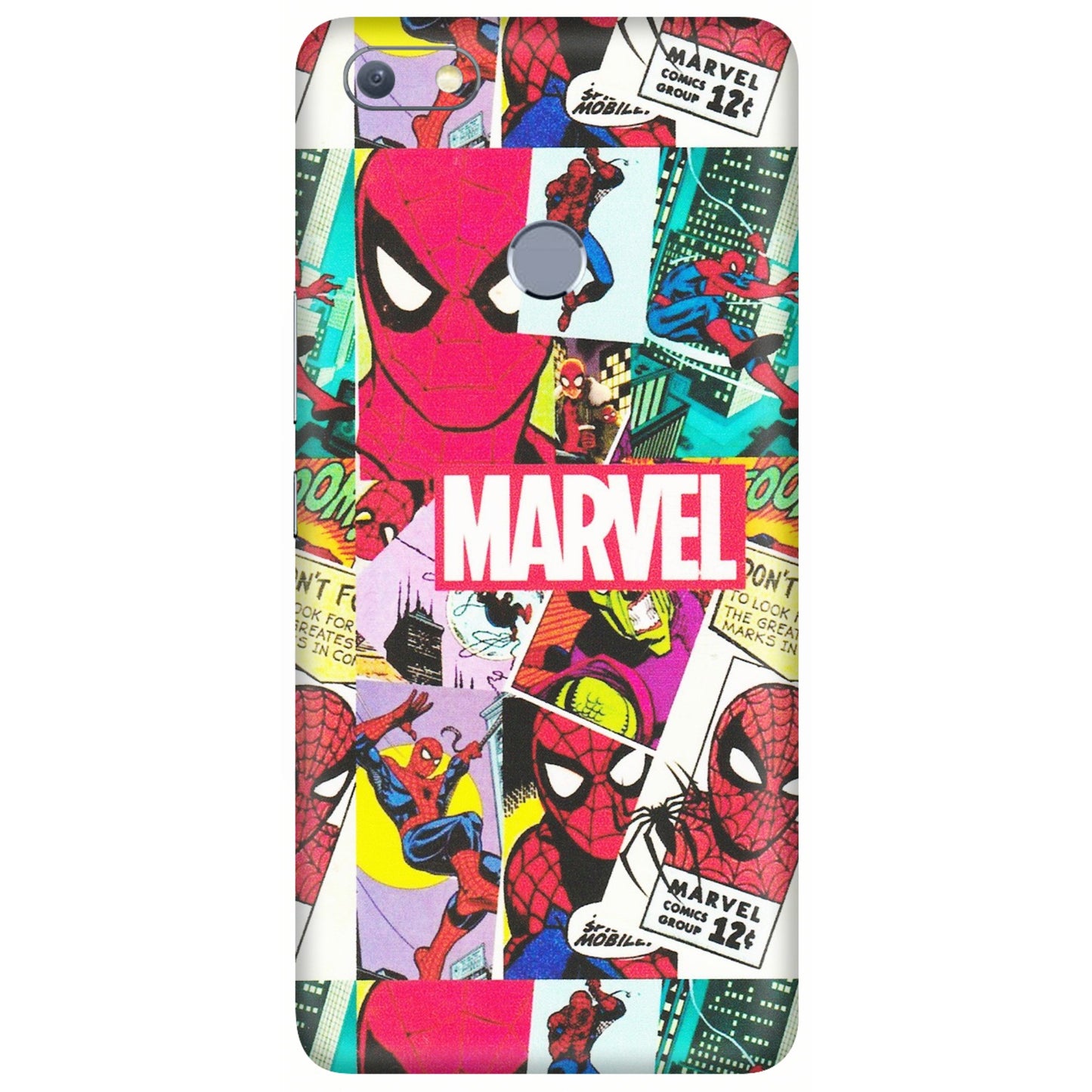 INFINIX Phone Skins (All Models) - Marvel Comic Spiderman Grafitti - Matte Finish (M-72) Infinix Note 5