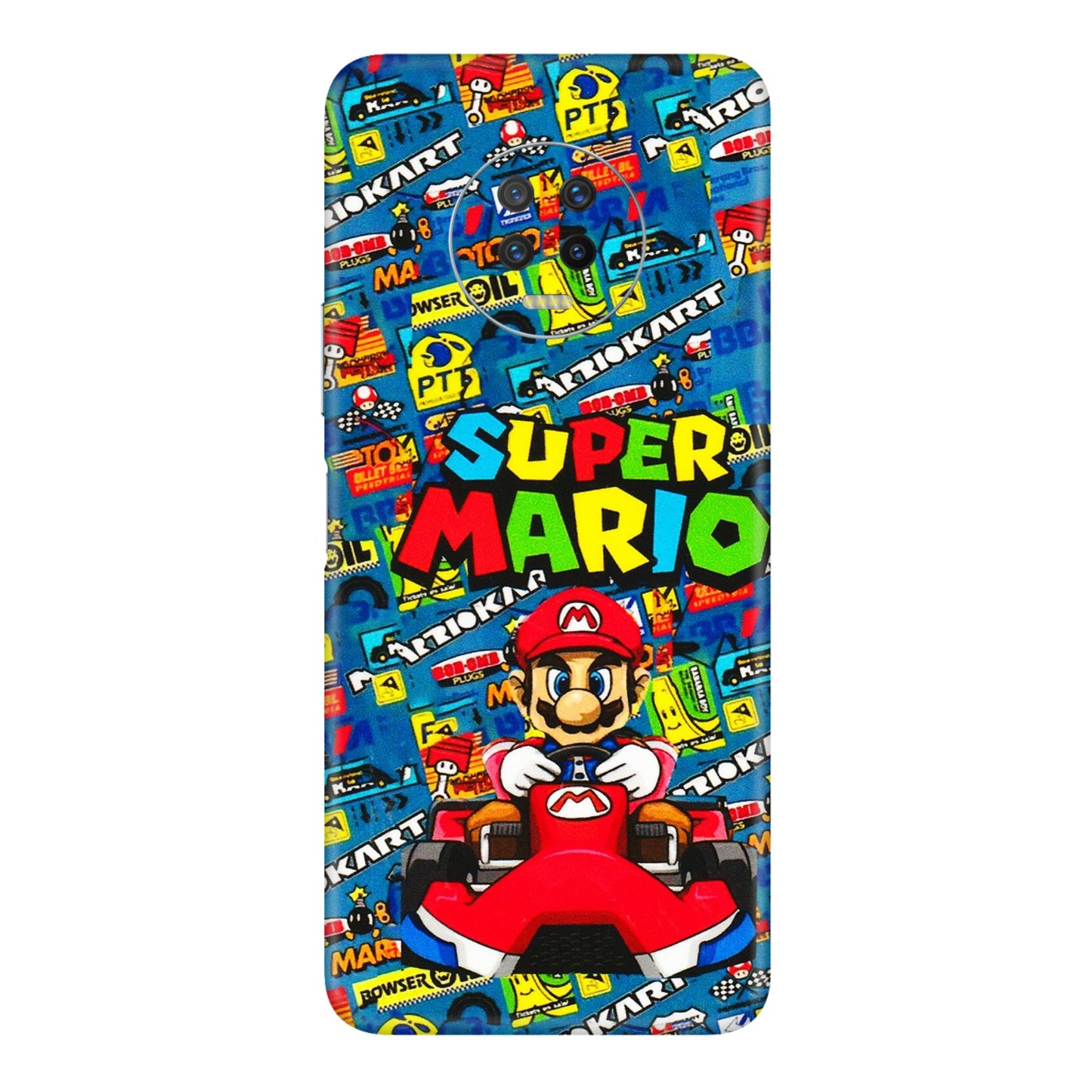 INFINIX Phone Skins (All Models) - Super Mario Kart - 3D Embossed Finish (L-140) Infinix Note 7