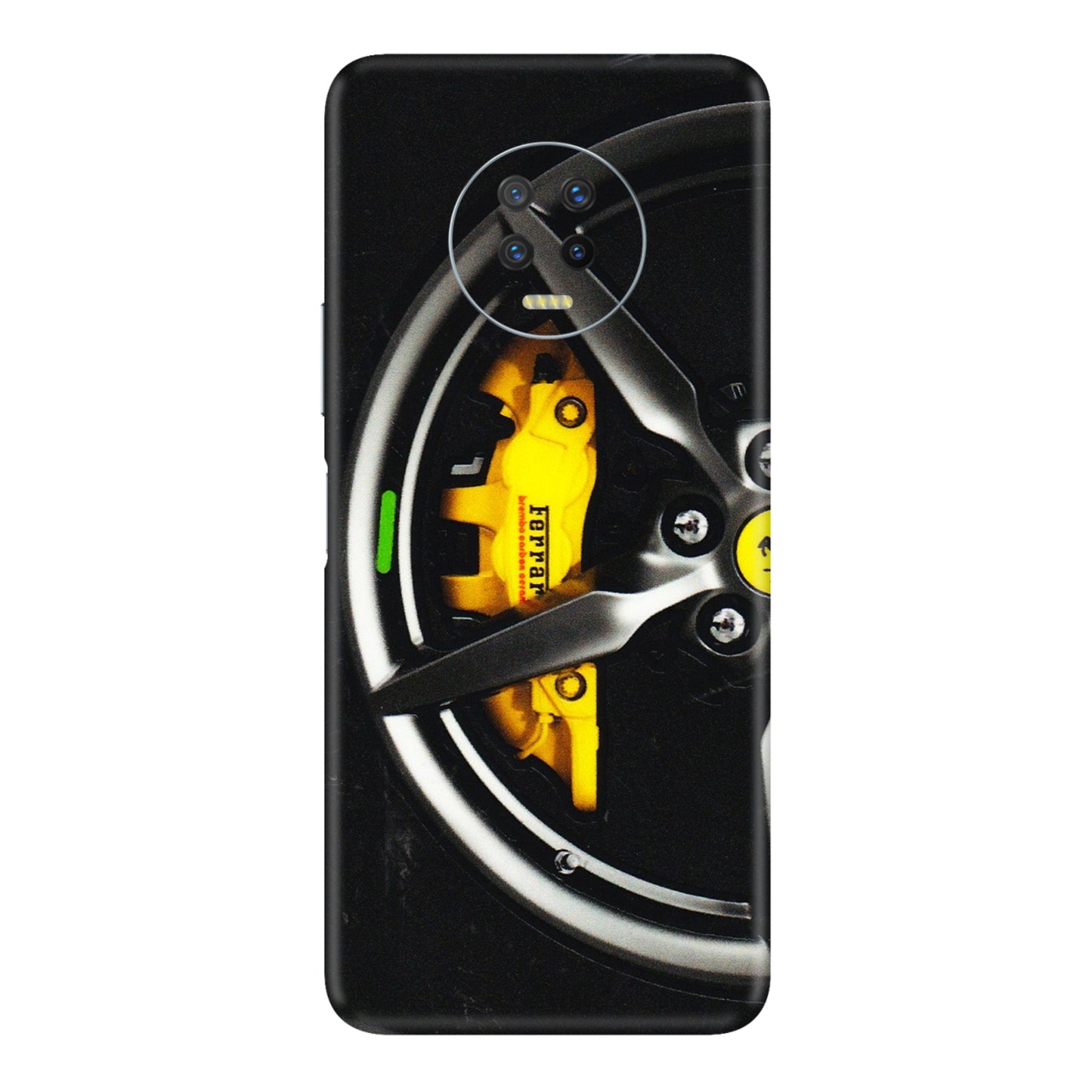 INFINIX Phone Skins (All Models) - Ferrari Wheel Alloy - 3D Embossed Finish (L-173) Infinix Note 7