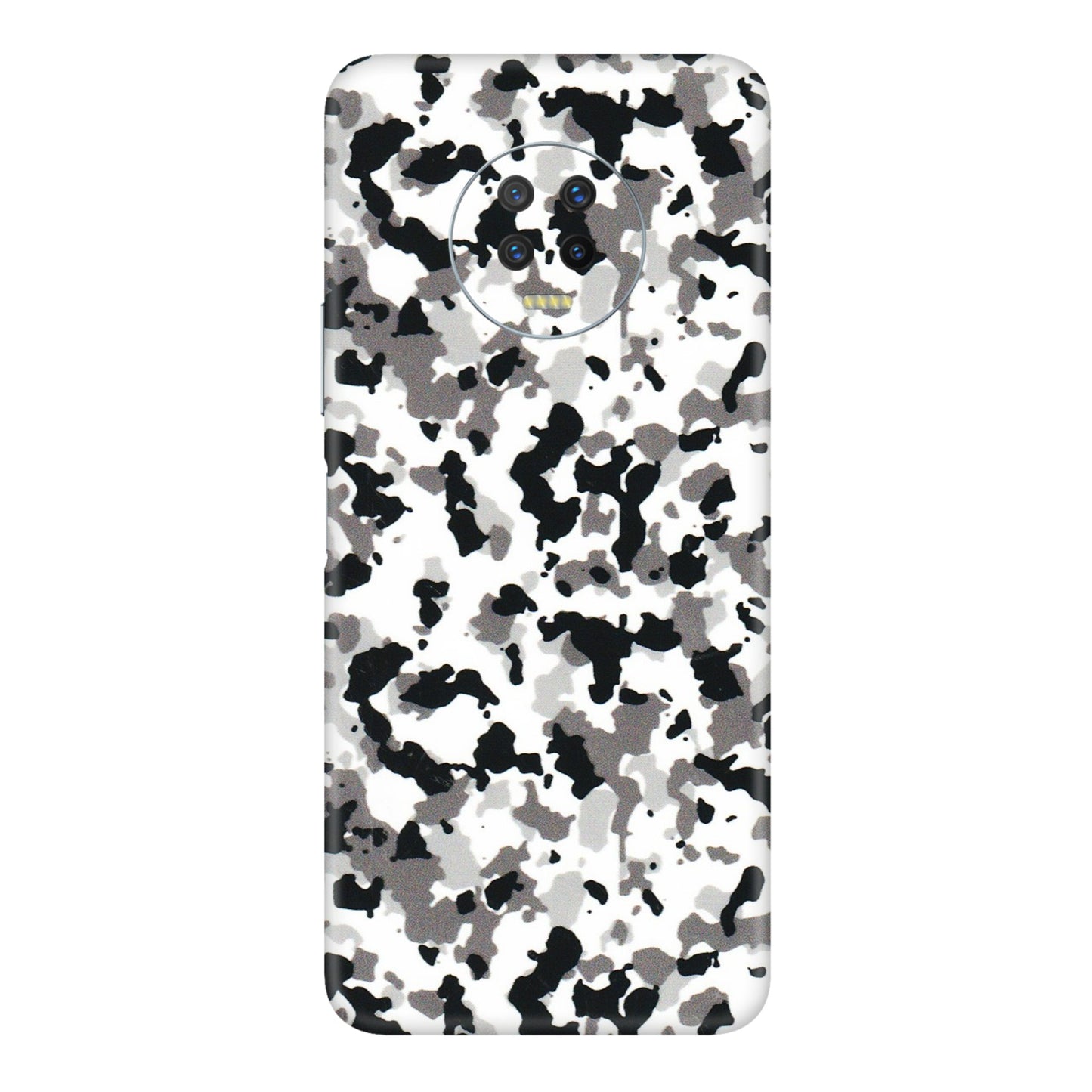 INFINIX Phone Skins (All Models) - White Black Camouflage - 3D Embossed Finish (L-18) Infinix Note 7