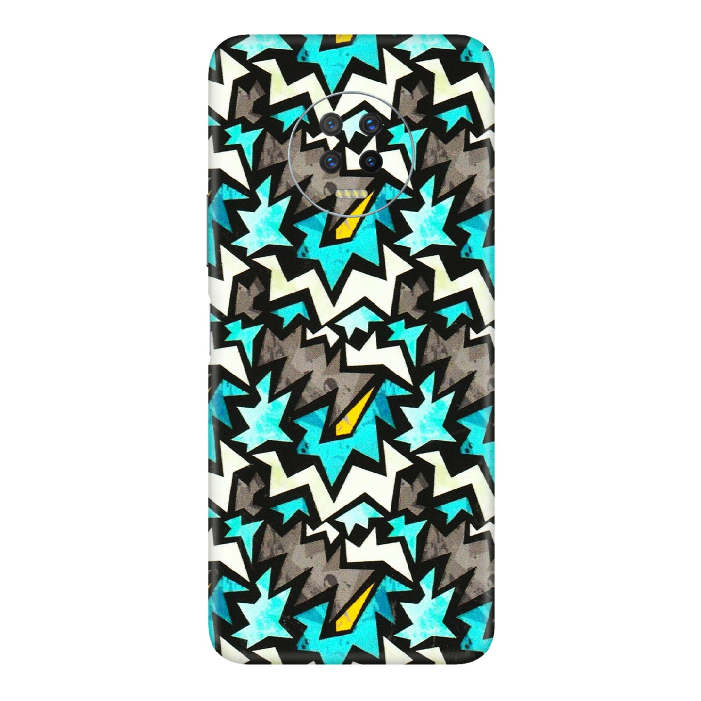 INFINIX Phone Skins (All Models) - Funky Zig Zag - 3D Embossed Finish (L-223) Infinix Note 7