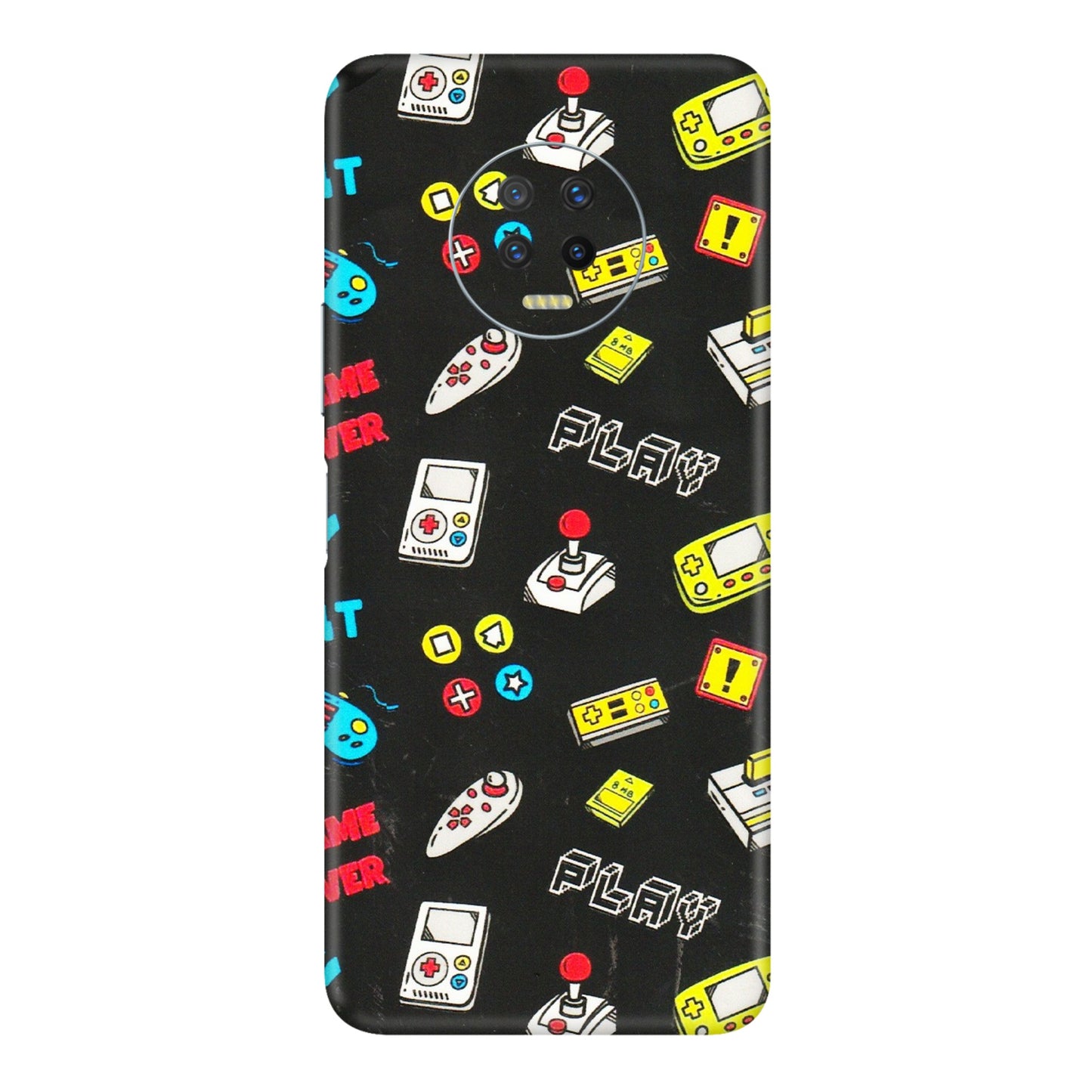 INFINIX Phone Skins (All Models) - Gaming Doodles - 3D Embossed Finish (L-224) Infinix Note 7