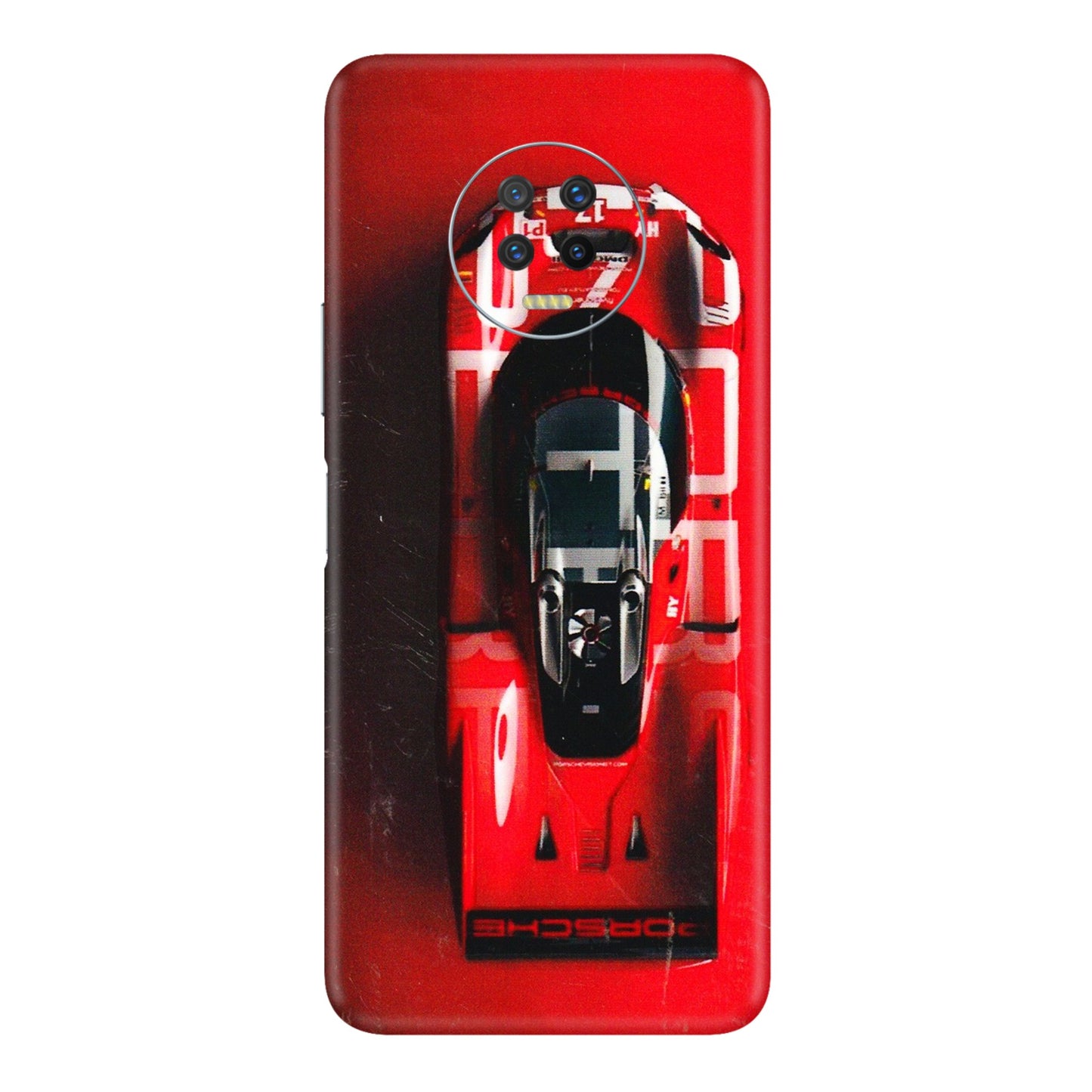INFINIX Phone Skins (All Models) - Red Porsche Car Logo - 3D Embossed Finish (L-315) Infinix Note 7