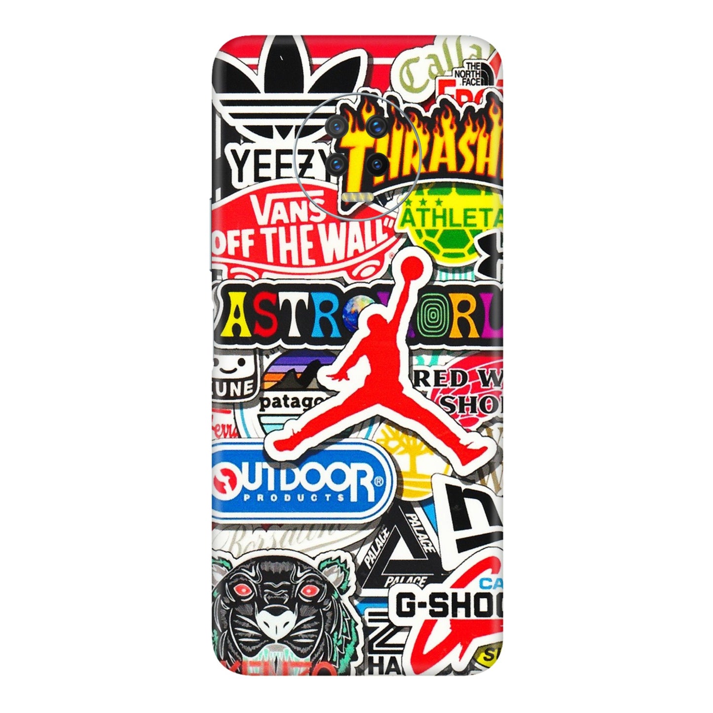 INFINIX Phone Skins (All Models) - Multi Brands Sticker Graffiti - 3D Embossed Finish (L-37) Infinix Note 7