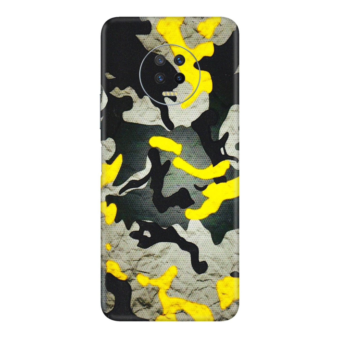 INFINIX Phone Skins (All Models) - Yellow Camouflage - 3D Embossed Finish (L-61) Infinix Note 7