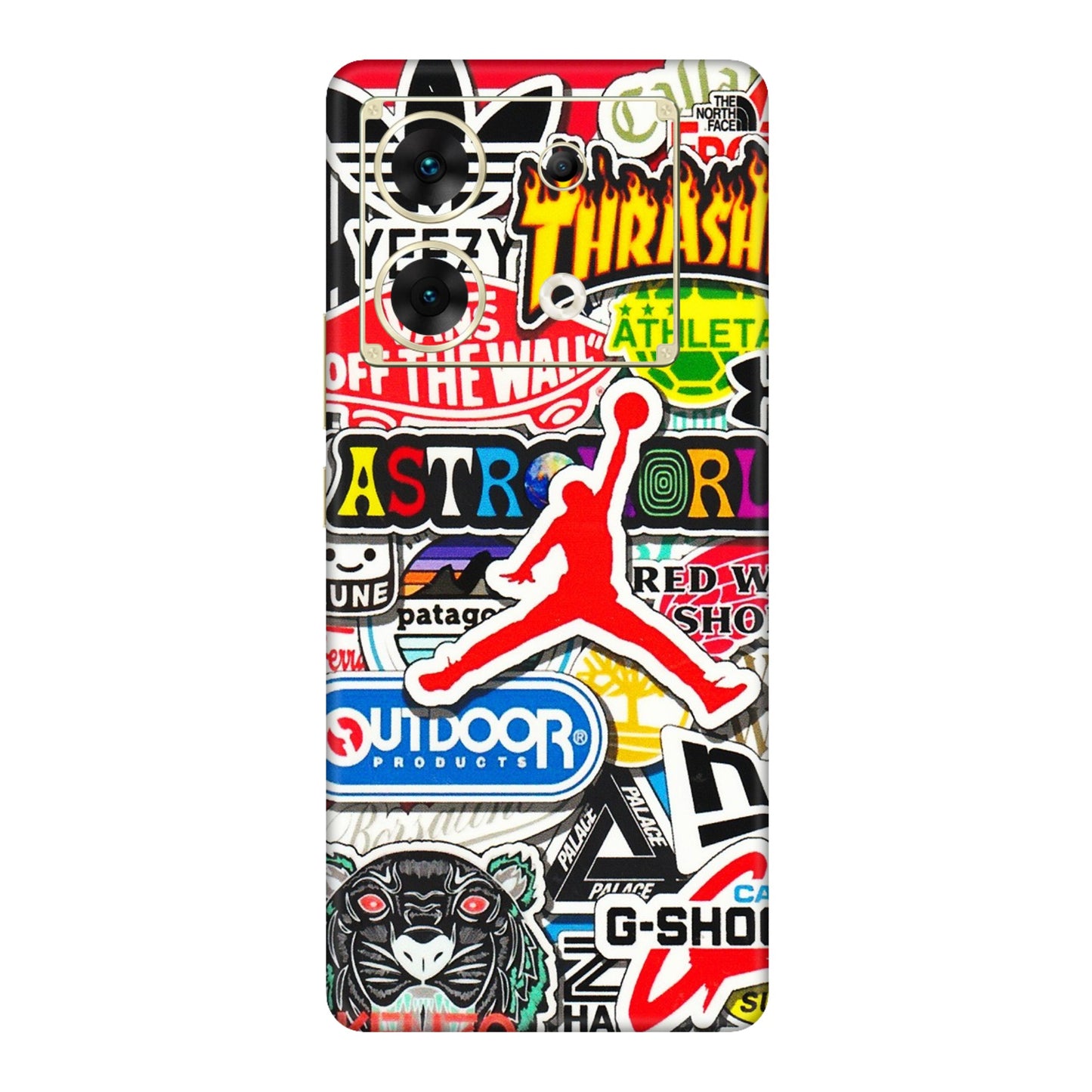 INFINIX Phone Skins (All Models) - Multi Brands Sticker Graffiti - 3D Embossed Finish (L-37) Infinix Zero 30 (5G)