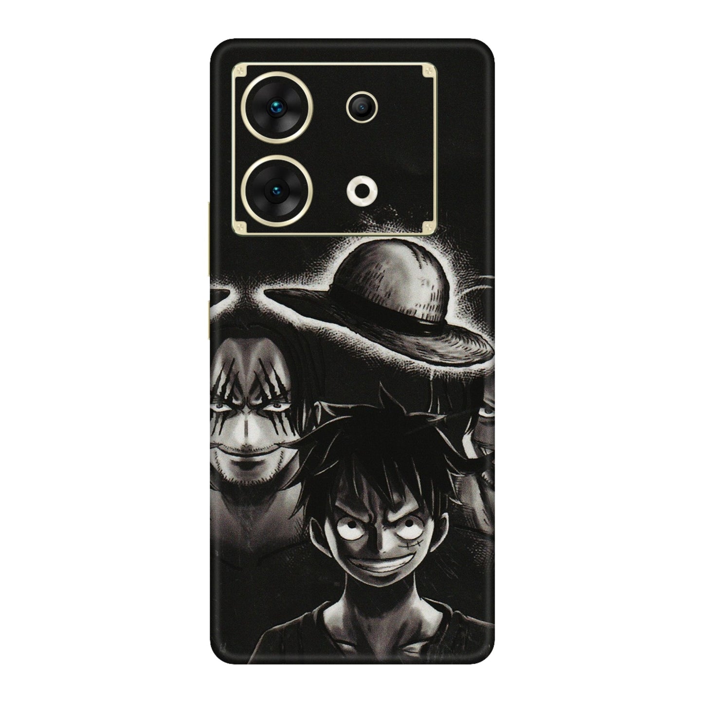 INFINIX Phone Skins (All Models) - Black Luffy Hat - 3D Embossed Finish (L-57) Infinix Zero 30 (5G)