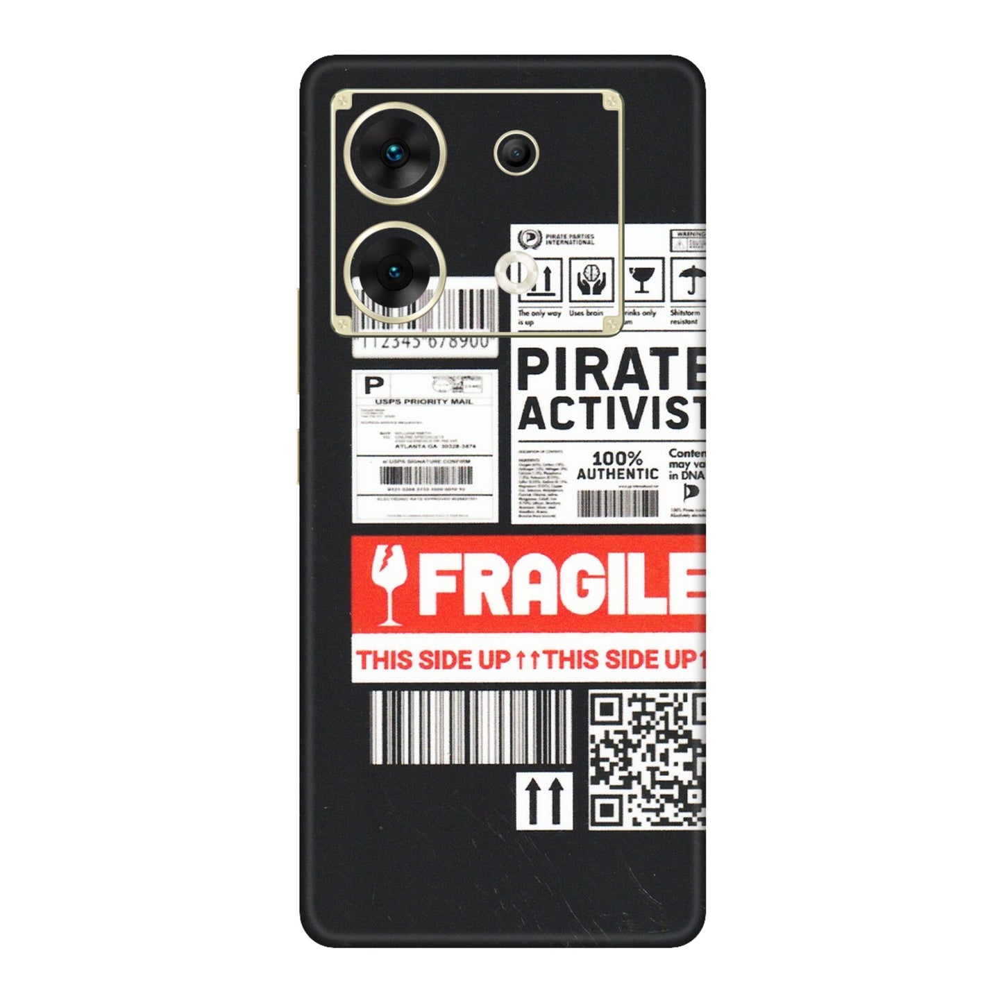 INFINIX Phone Skins (All Models) - Handle With Care - Matte Finish (M-99) Infinix Zero 30 (5G)