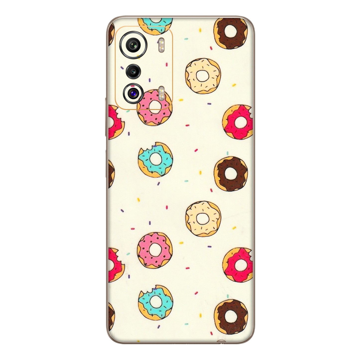 INFINIX Phone Skins (All Models) - Mini Donuts Doodle Art - 3D Embossed Finish (L-122) Infinix Zero 5G