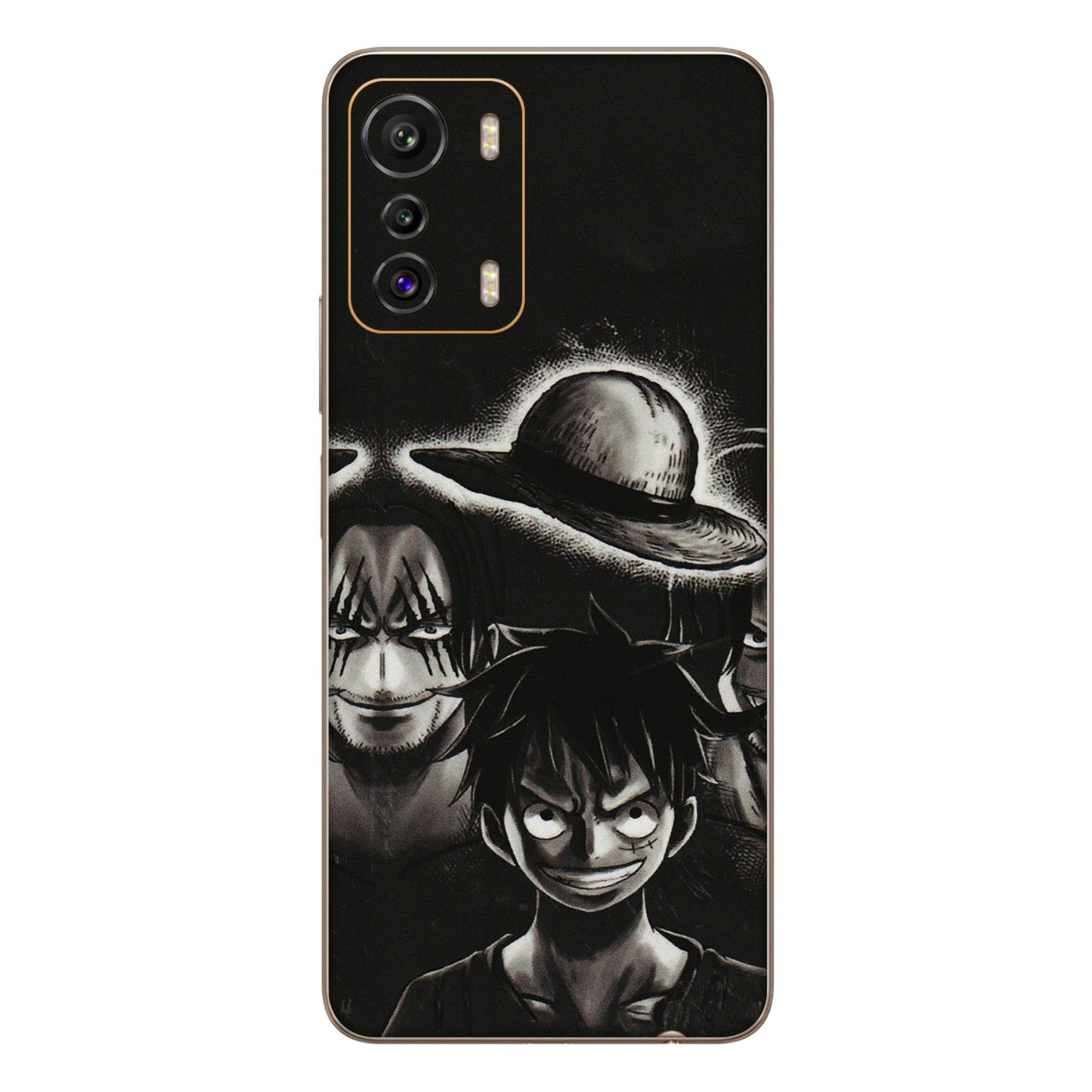 INFINIX Phone Skins (All Models) - Black Luffy Hat - 3D Embossed Finish (L-57) Infinix Zero 5G