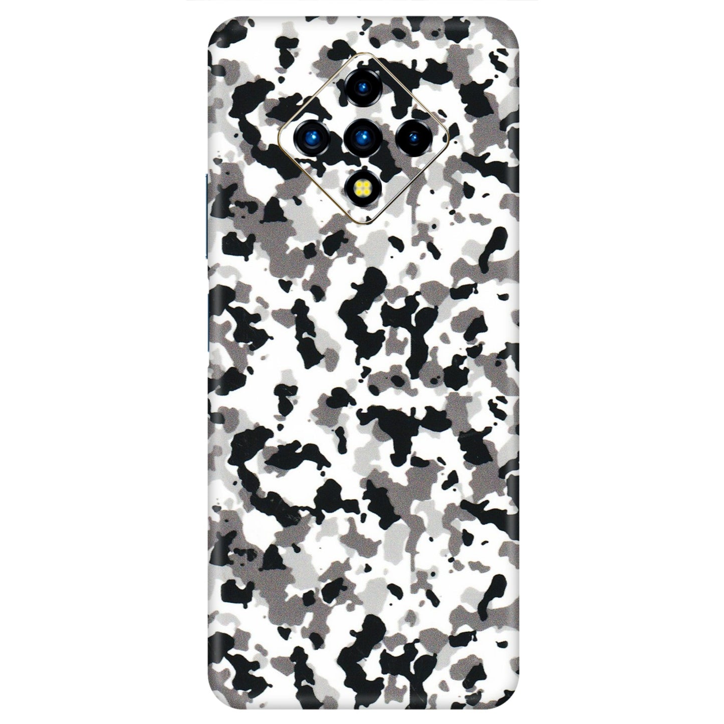 INFINIX Phone Skins (All Models) - White Black Camouflage - 3D Embossed Finish (L-18) Infinix Zero 8i