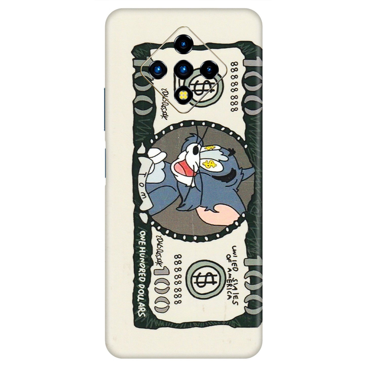 INFINIX Phone Skins (All Models) - Tom Hundred Dollar - 3D Embossed Finish (L-324) Infinix Zero 8i