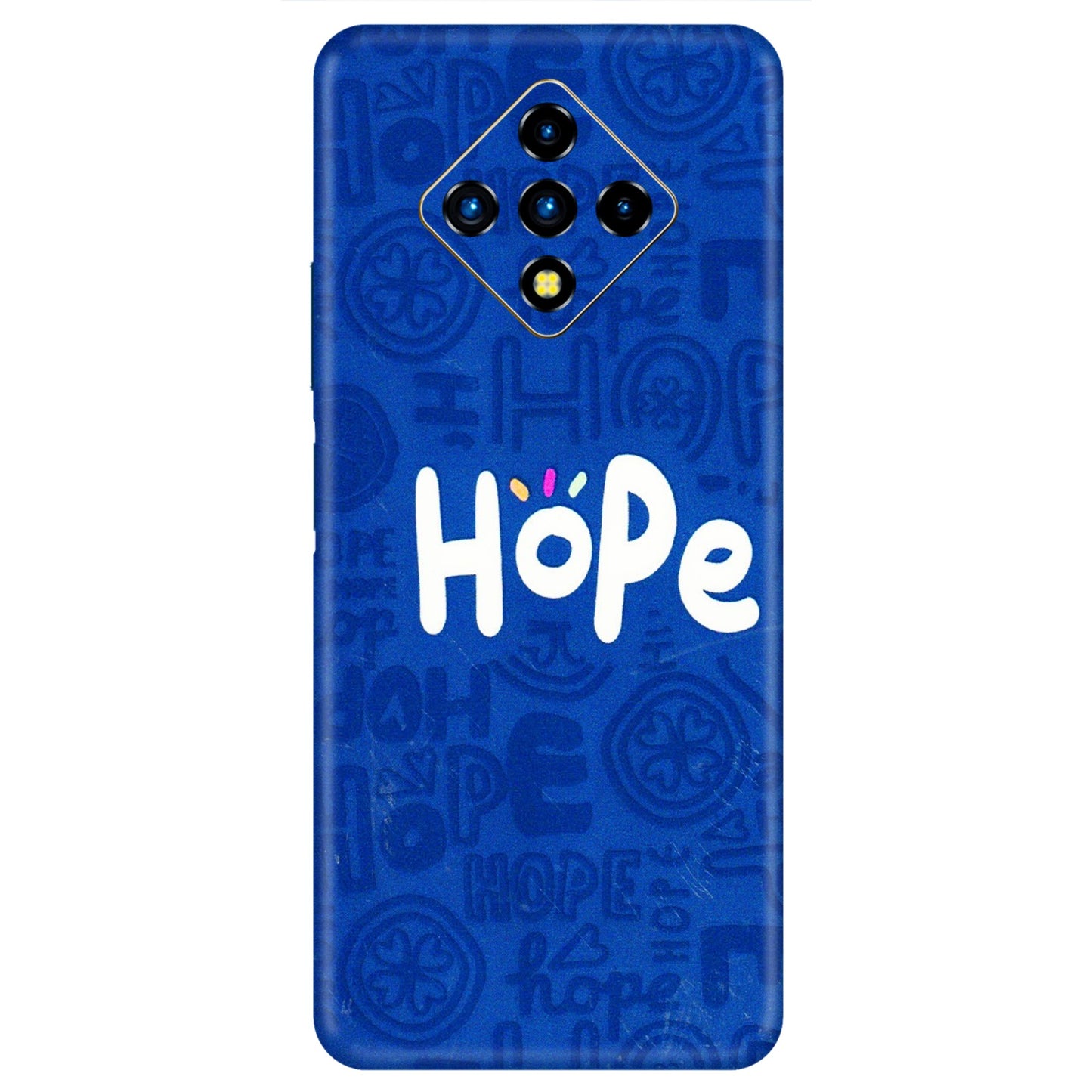 INFINIX Phone Skins (All Models) - Hope Doodles Blue - 3D Embossed Finish (L-43) Infinix Zero 8i