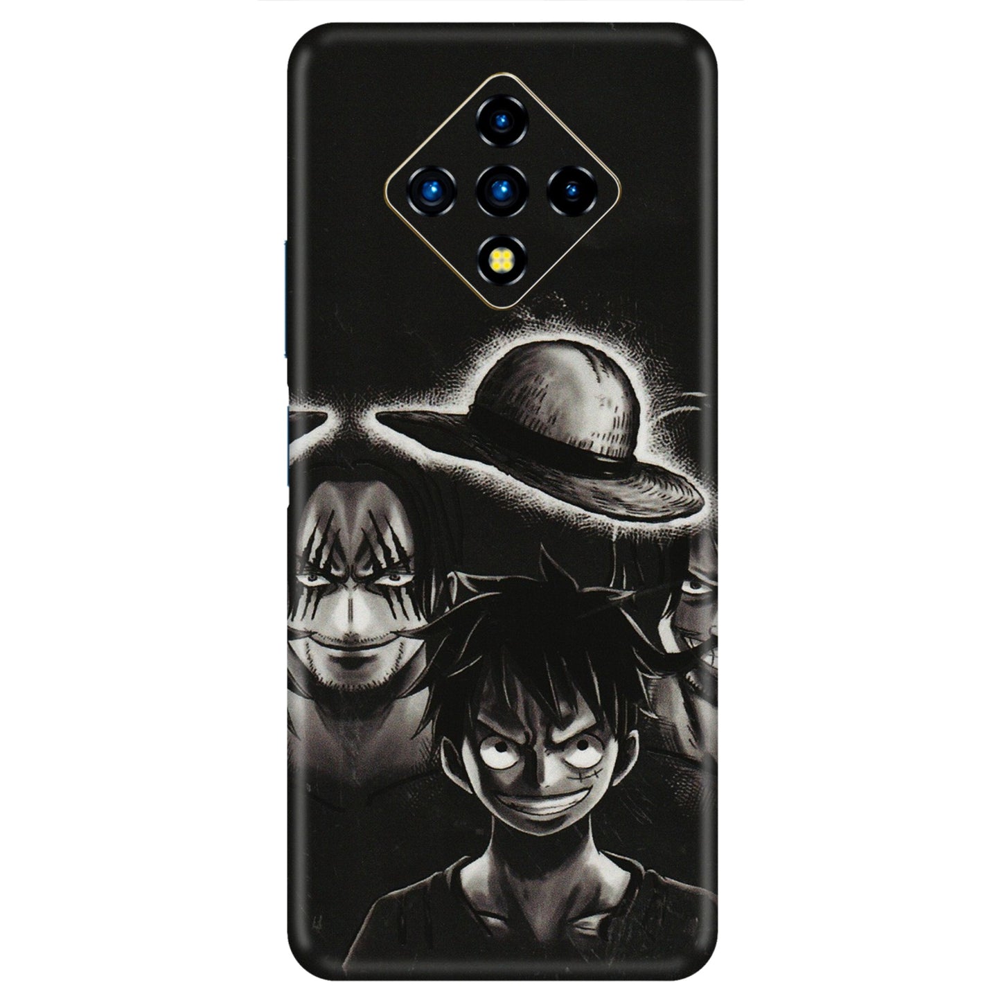 INFINIX Phone Skins (All Models) - Black Luffy Hat - 3D Embossed Finish (L-57) Infinix Zero 8i