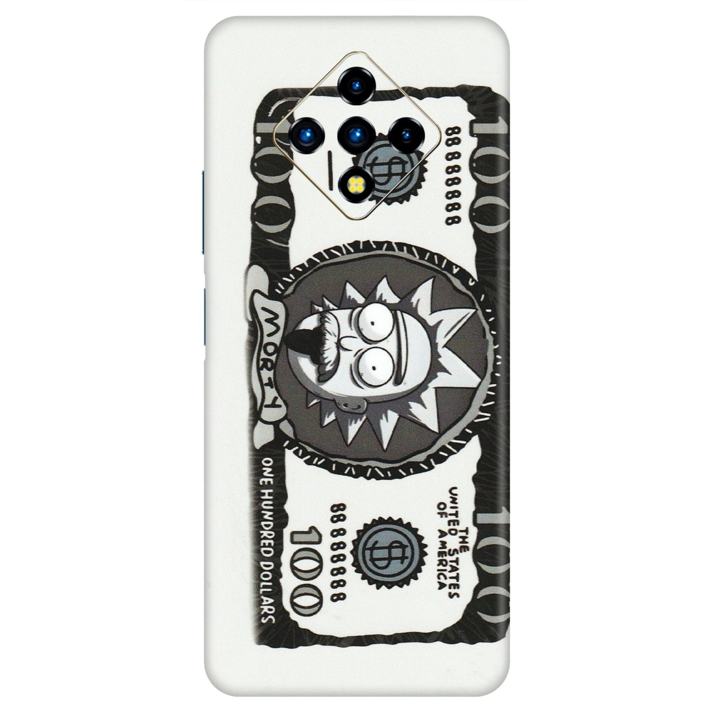 INFINIX Phone Skins (All Models) - Rick And Morty Hundred Dollar Anime - Matte Finish (M-161) Infinix Zero 8i