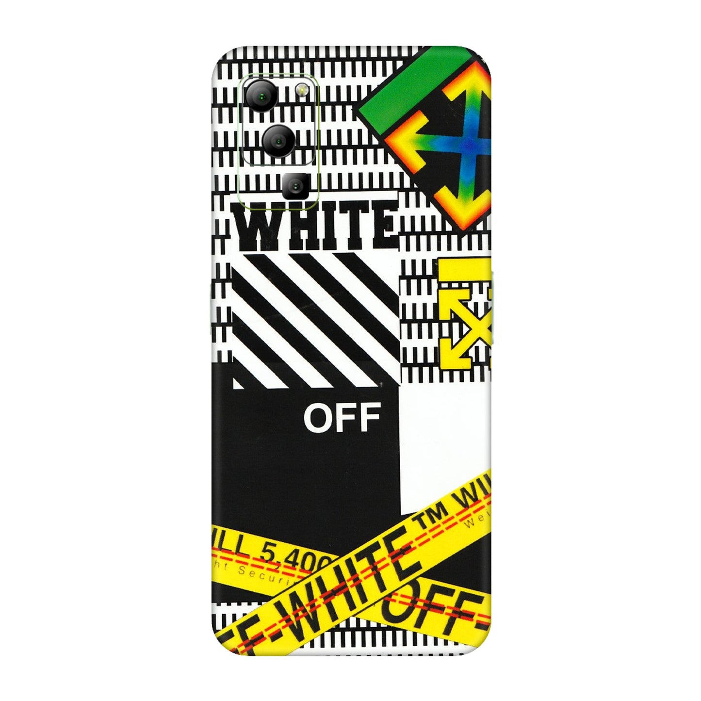 Lava Phone Skins (All Models) - White Off Abstract - 3D Embossed Finish (L-172) LAVA Blaze (5G)