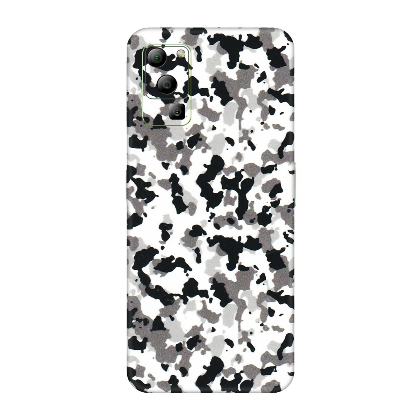 Lava Phone Skins (All Models) - White Black Camouflage - 3D Embossed Finish (L-18) LAVA Blaze (5G)