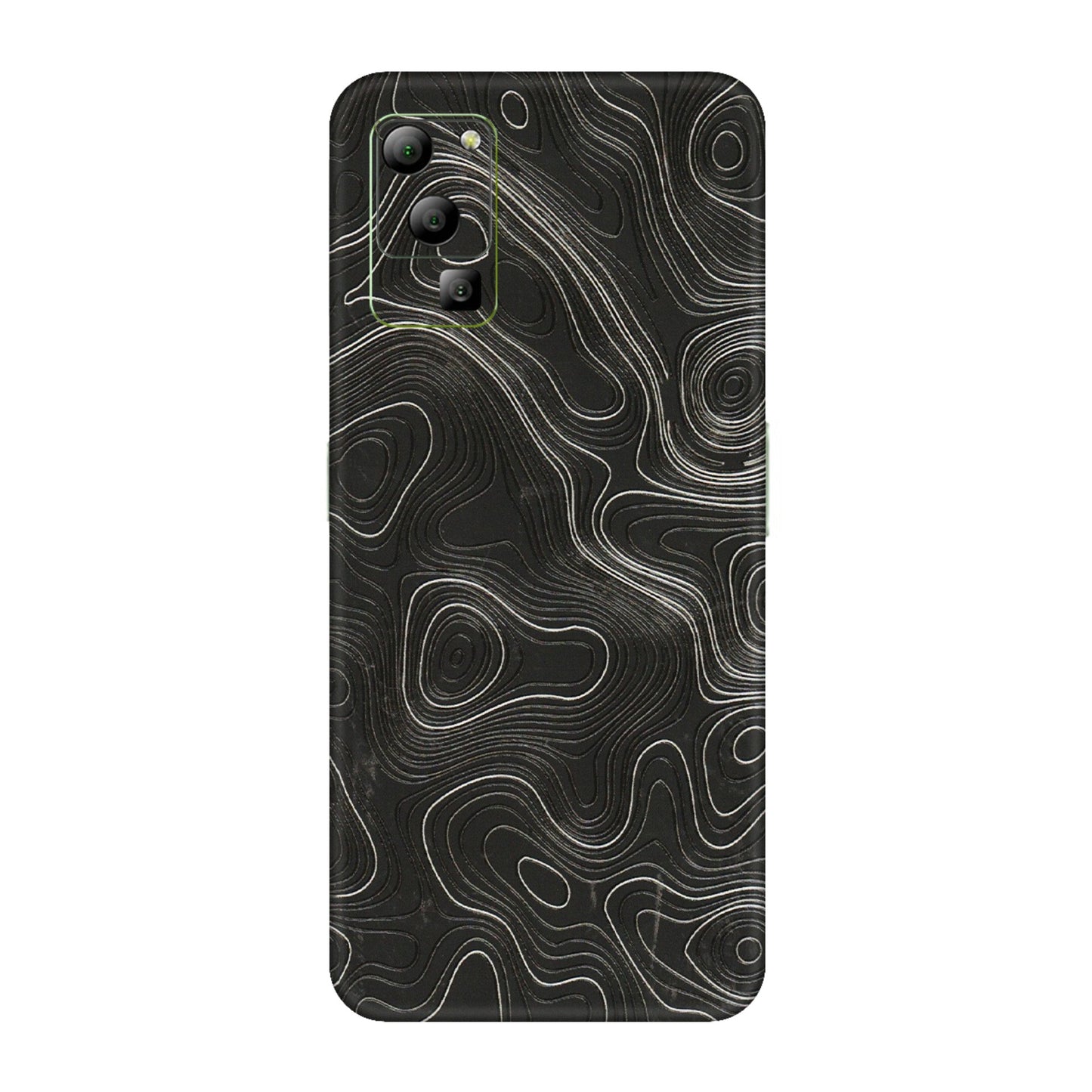 Lava Phone Skins (All Models) - Abstract White Line Map - 3D Embossed Finish (L-269) LAVA Blaze (5G)