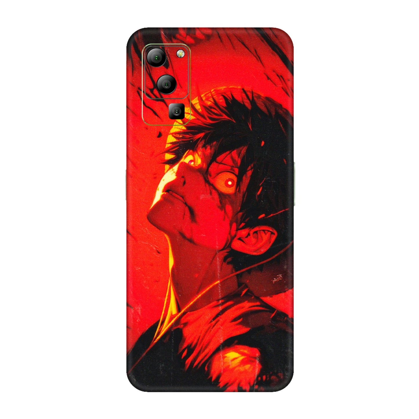 Lava Phone Skins (All Models) - D.Luffy Power Up One Piece Anime - 3D Embossed Finish (L-326) LAVA Blaze (5G)