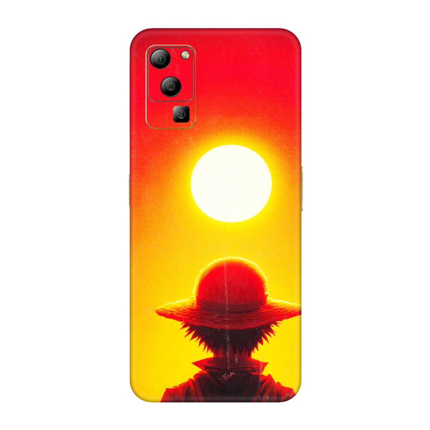 Lava Phone Skins (All Models) - Cool Sunset With Monkey D.Luffy Anime - 3D Embossed Finish (L-329) LAVA Blaze (5G)