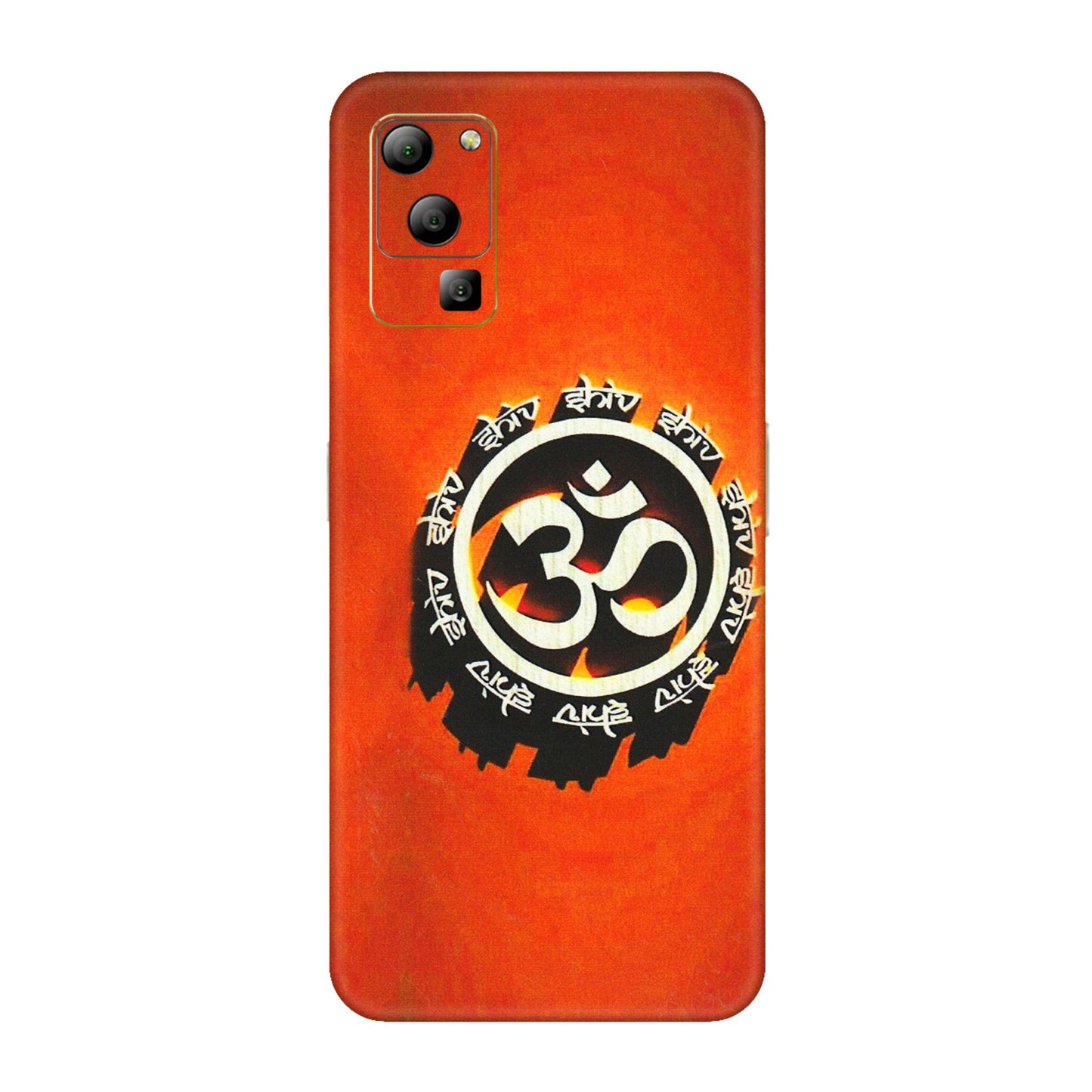 Lava Phone Skins (All Models) - Aum Shiv Orange - 3D Embossed Finish (L-32) LAVA Blaze (5G)
