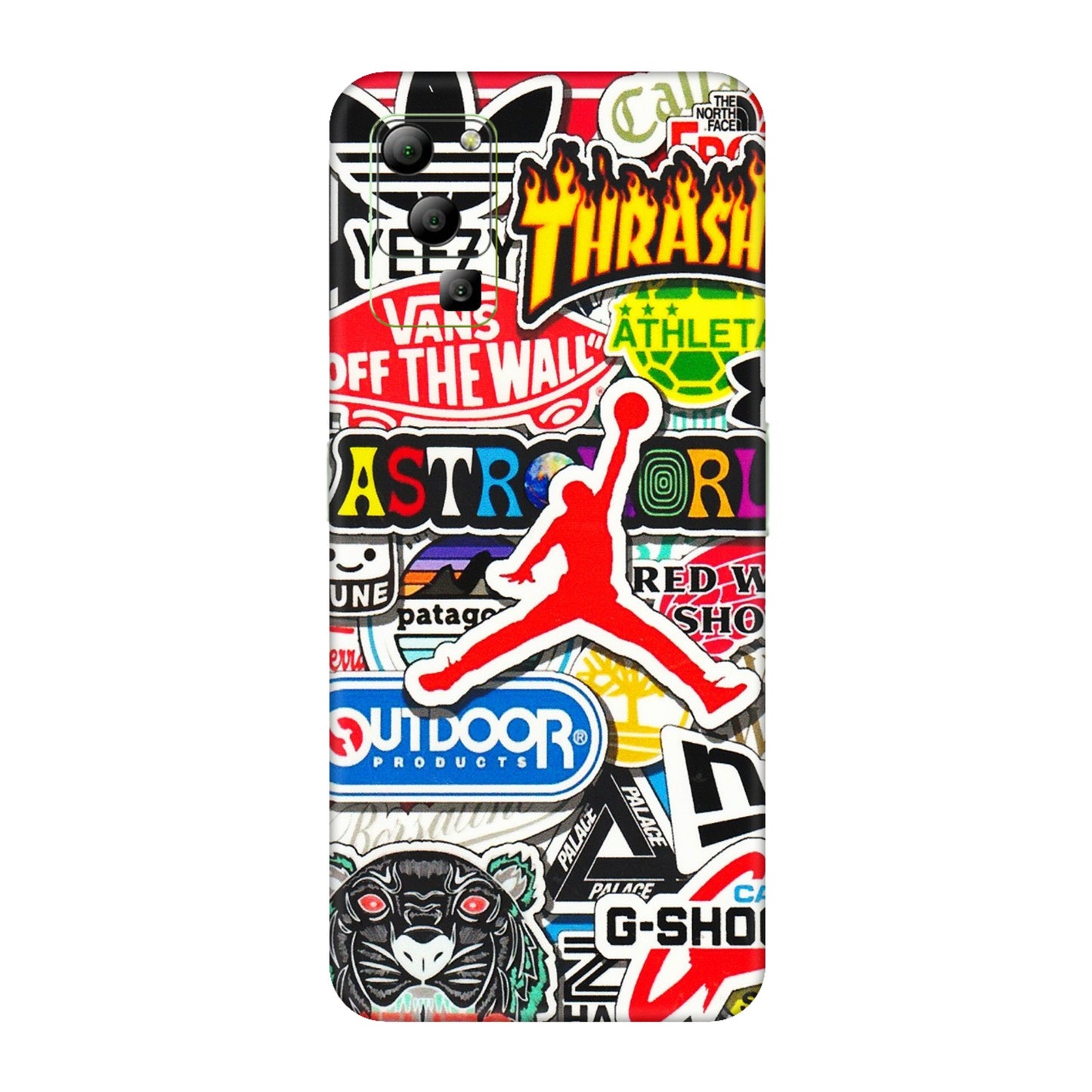 Lava Phone Skins (All Models) - Multi Brands Sticker Graffiti - 3D Embossed Finish (L-37) LAVA Blaze (5G)