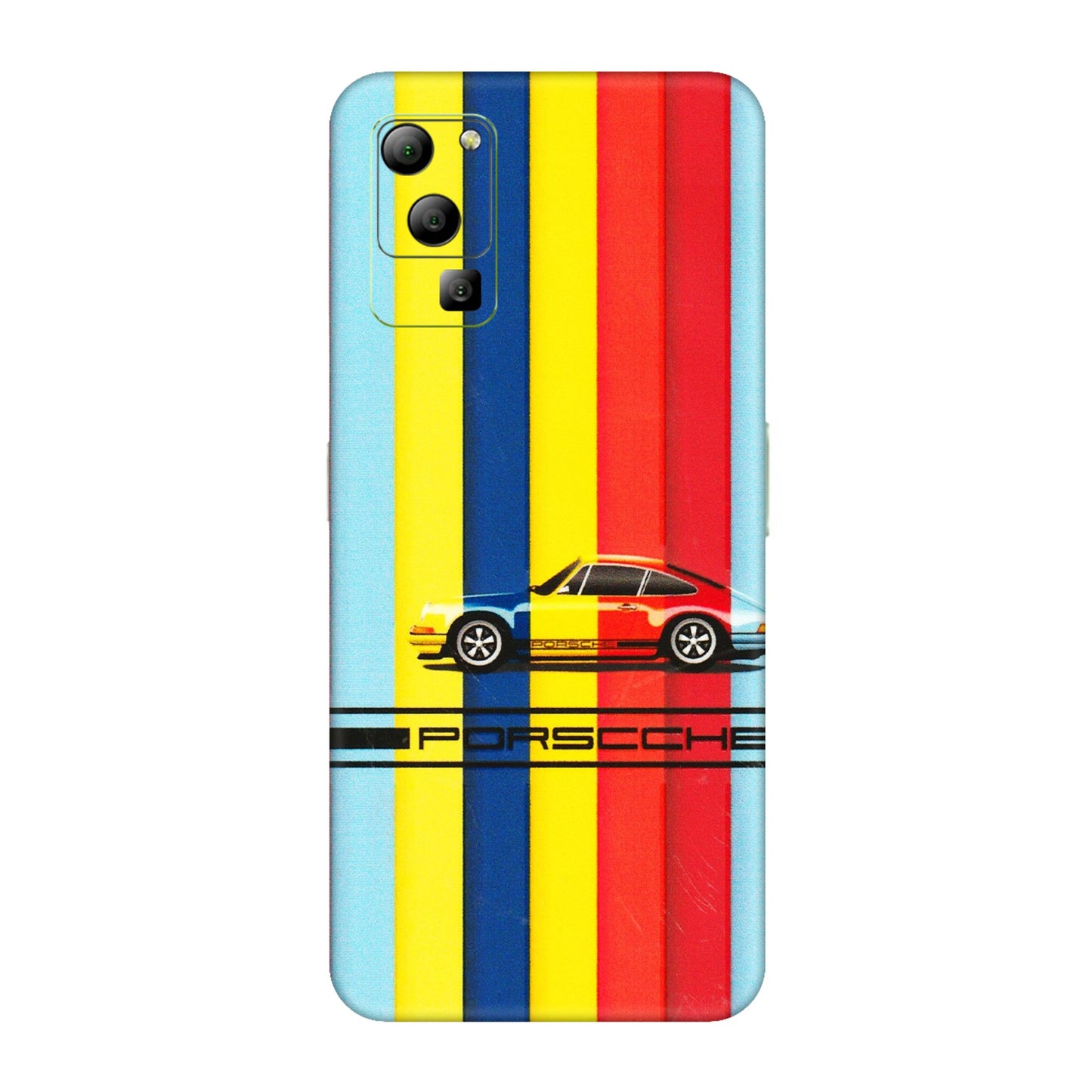 Lava Phone Skins (All Models) - Multicolour Porche - 3D Embossed Finish (L-39) LAVA Blaze (5G)