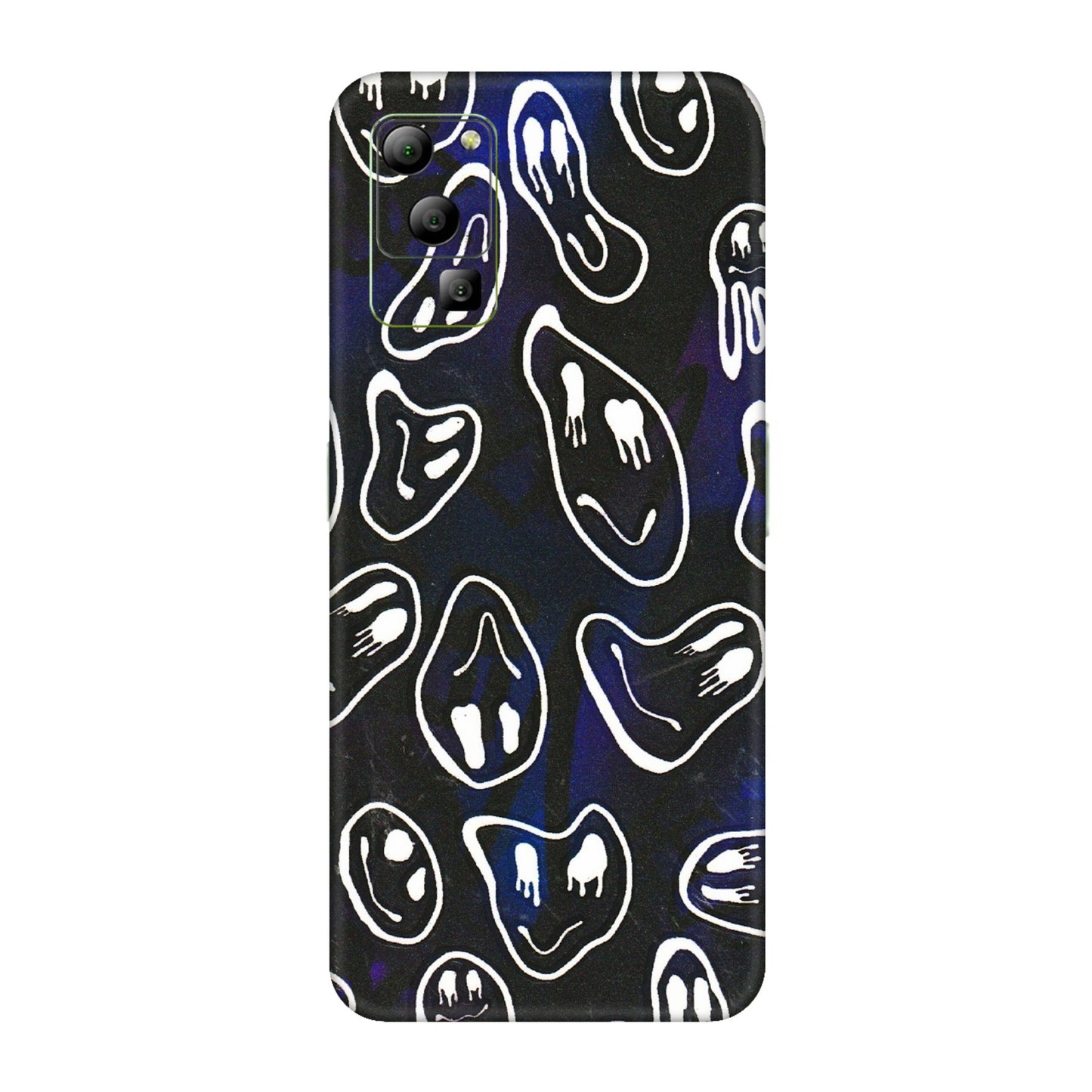 Lava Phone Skins (All Models) - Distorted Smileys - 3D Embossed Finish (L-92) LAVA Blaze (5G)
