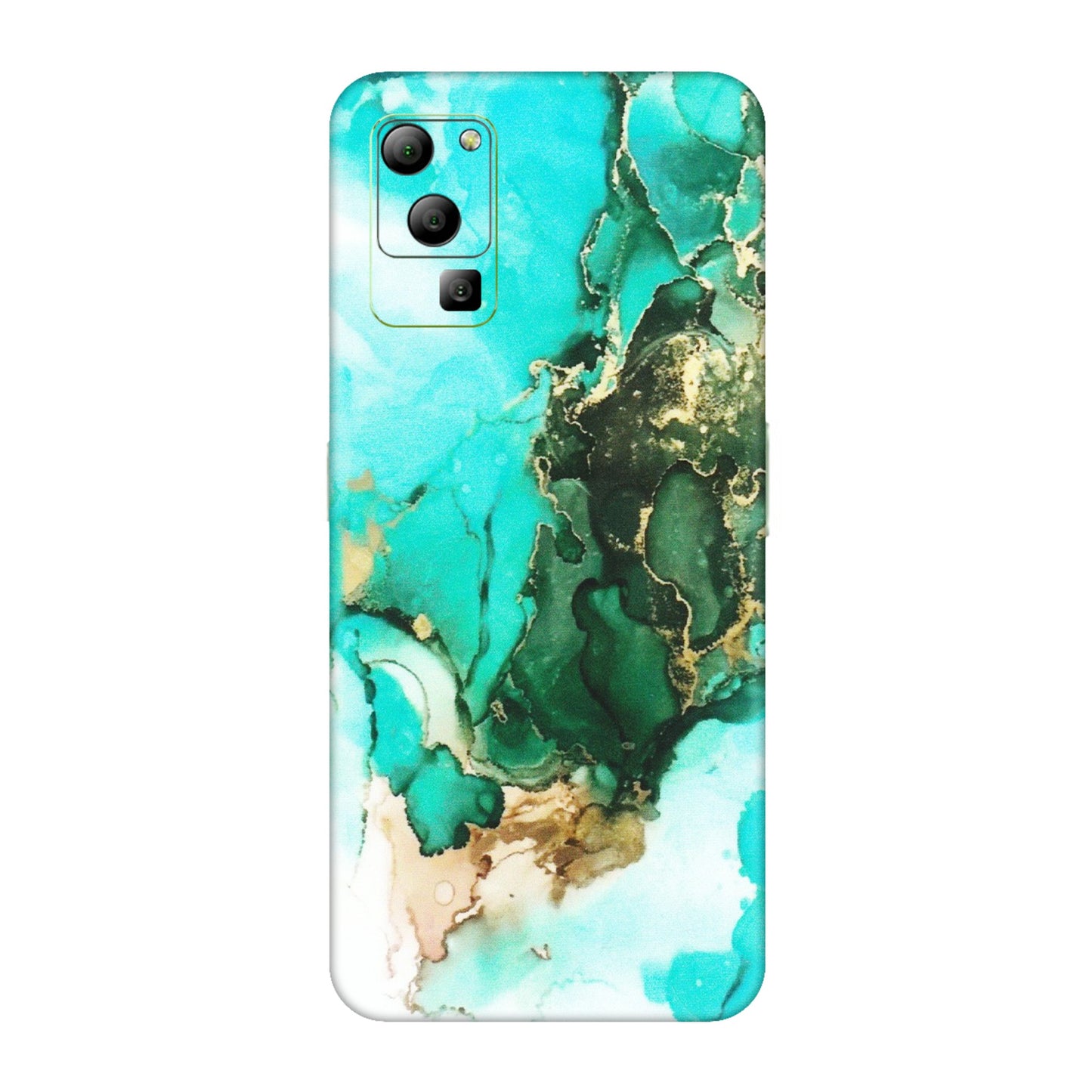 Lava Phone Skins (All Models) - The Blue Gold Marble - Matte Finish (M-124) LAVA Blaze (5G)