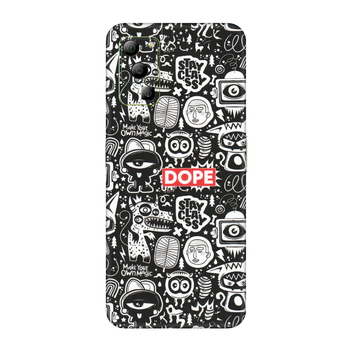 Lava Phone Skins (All Models) - Dope Stay Classy Black Doodles - Matte Finish (M-126) LAVA Blaze (5G)