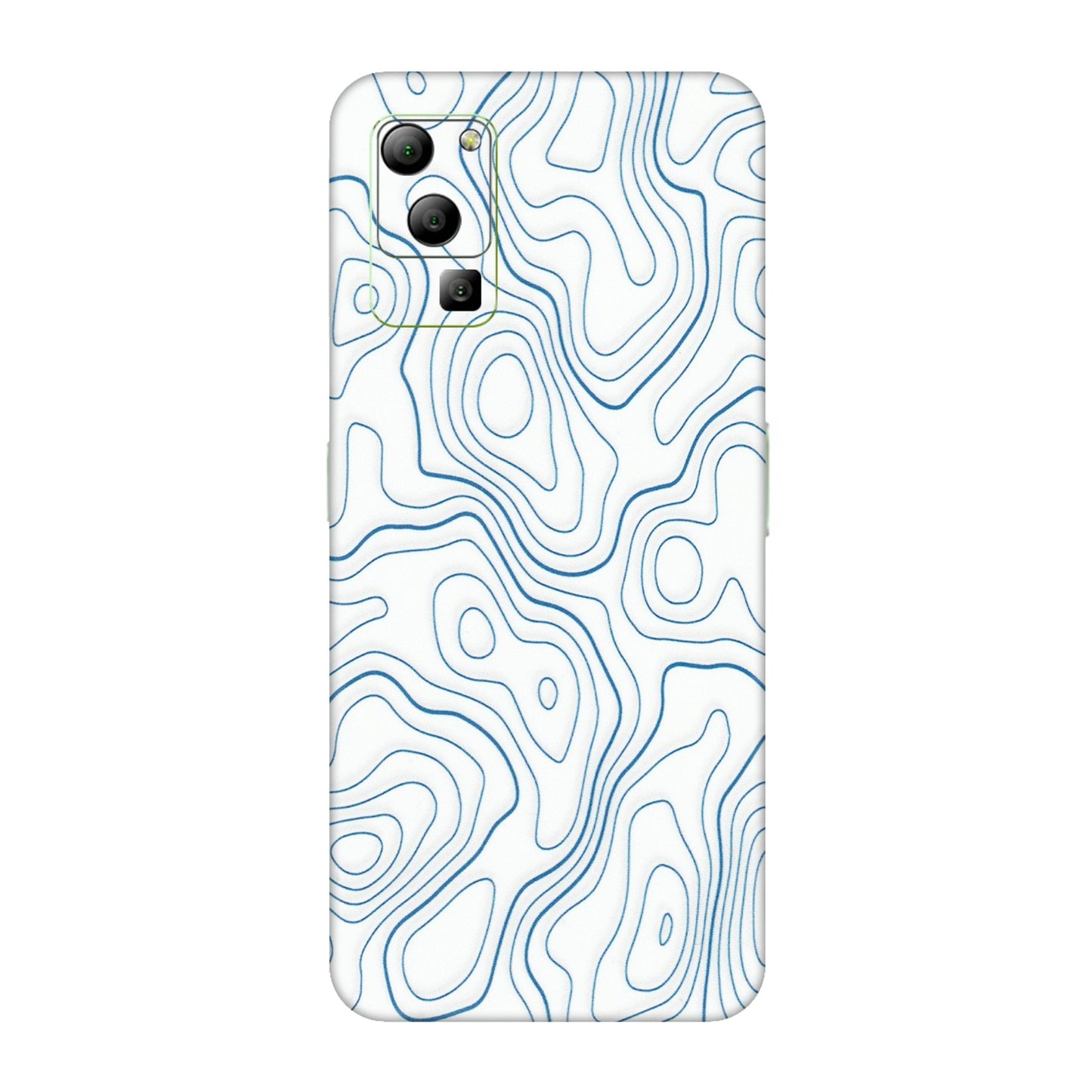 Lava Phone Skins (All Models) - Blue And White Swirls - Matte Finish (M-139) LAVA Blaze (5G)