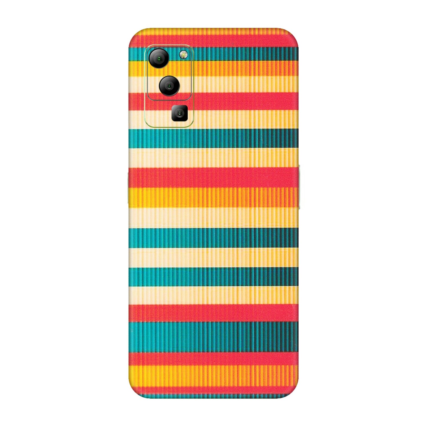 Lava Phone Skins (All Models) - Colourful Stripes Soothing Effect - Matte Finish (M-86) LAVA Blaze (5G)