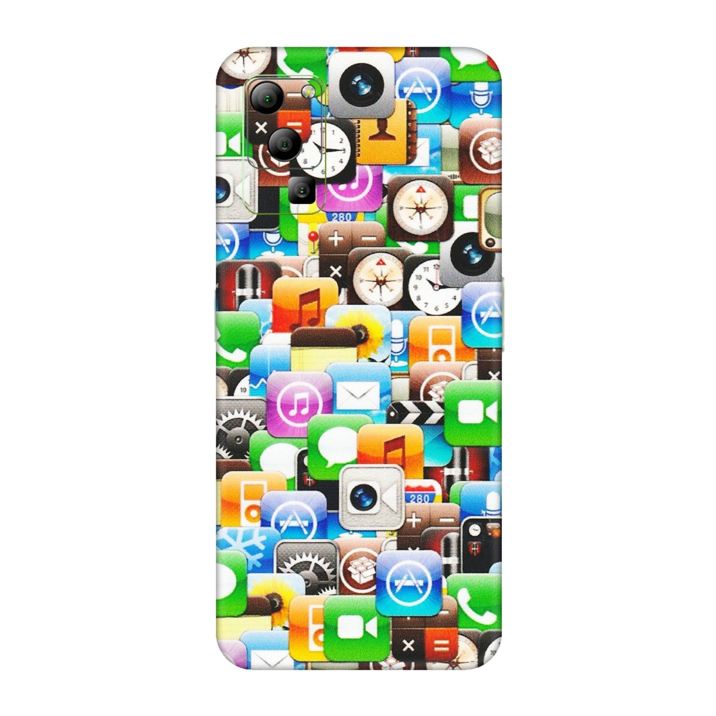 Lava Phone Skins (All Models) - All Apple Icons - Matte Finish (M-93) LAVA Blaze (5G)