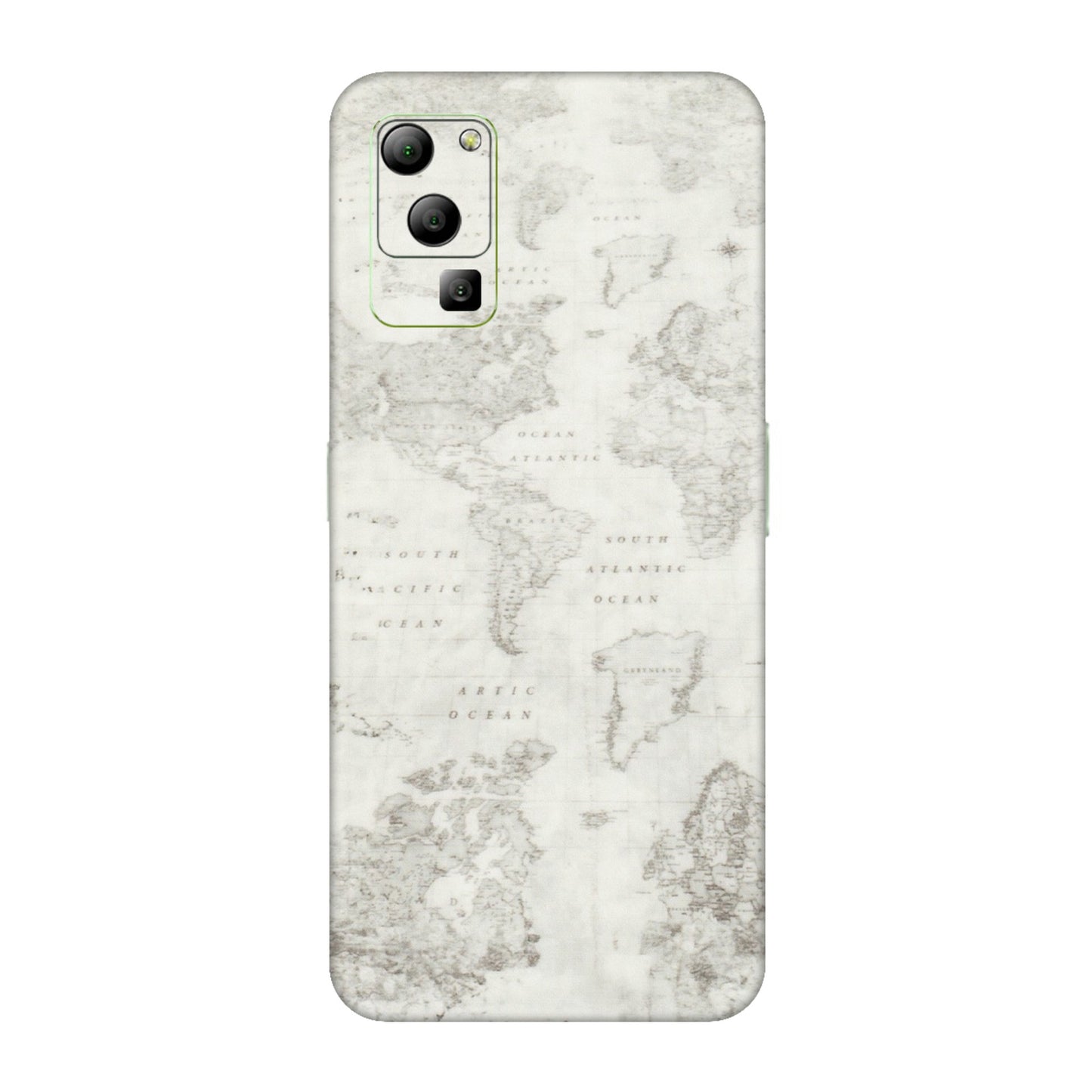 Lava Phone Skins (All Models) - World Travel Map - Transparent Finish (T-04) LAVA Blaze (5G)
