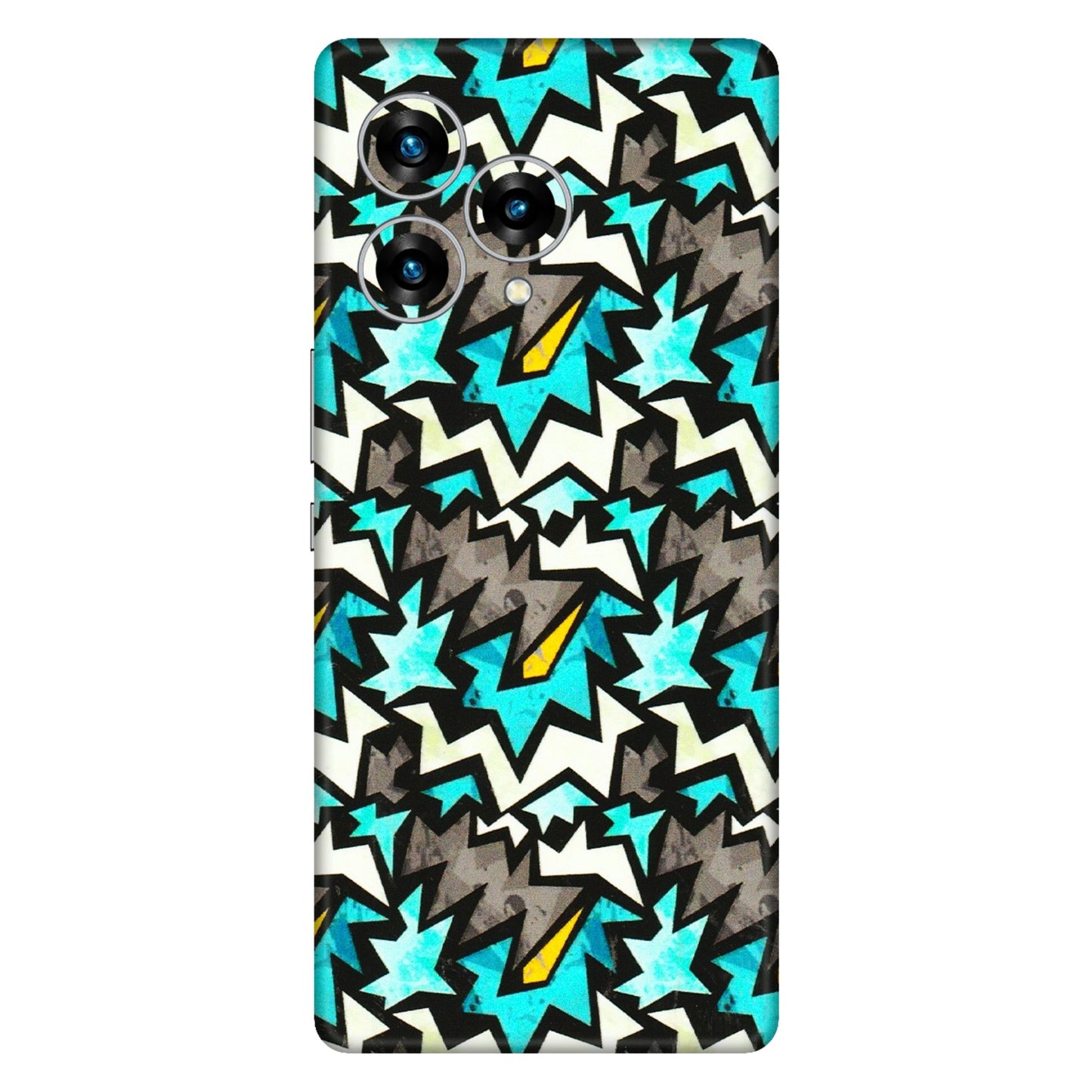 Lava Phone Skins (All Models) - Funky Zig Zag - 3D Embossed Finish (L-223) LAVA Blaze Curve (5G)