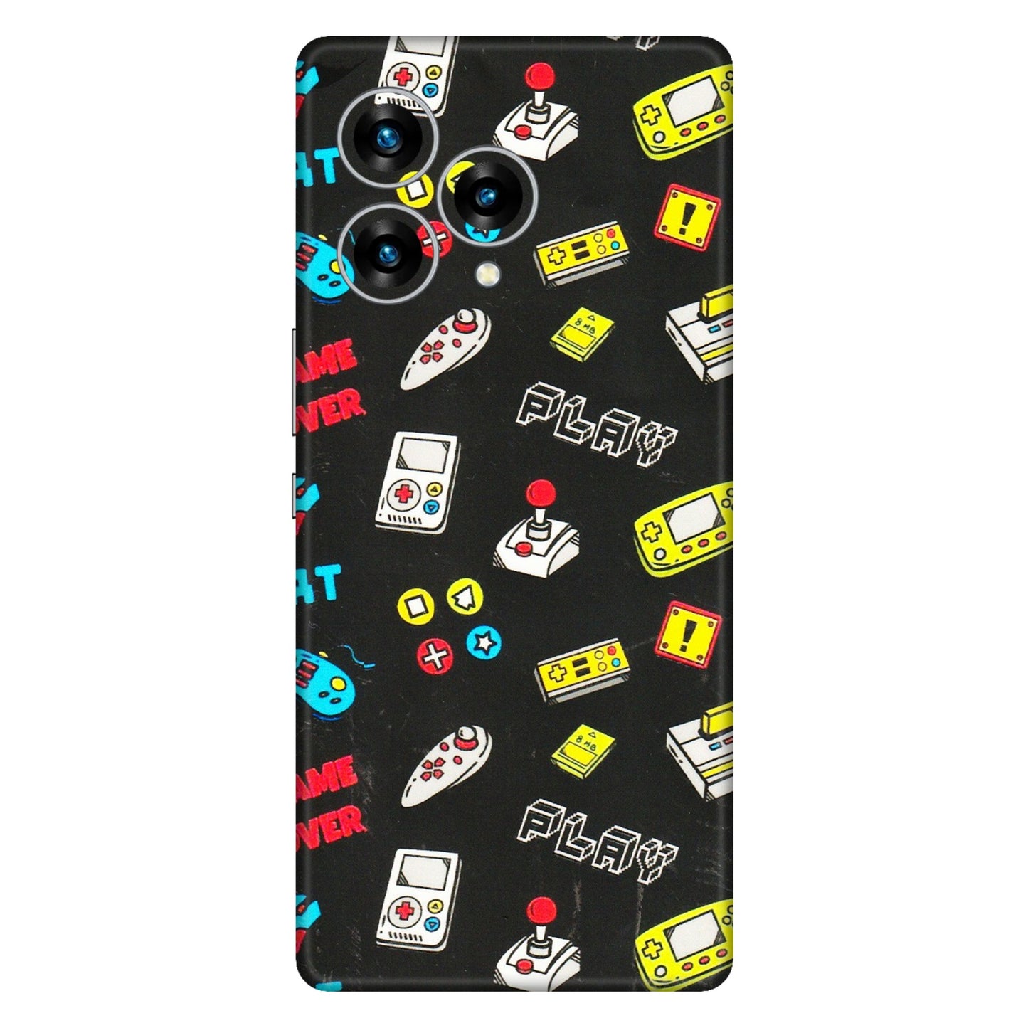Lava Phone Skins (All Models) - Gaming Doodles - 3D Embossed Finish (L-224) LAVA Blaze Curve (5G)