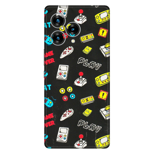 Lava Phone Skins (All Models) - Gaming Doodles - 3D Embossed Finish (L-224) LAVA Blaze Curve (5G)