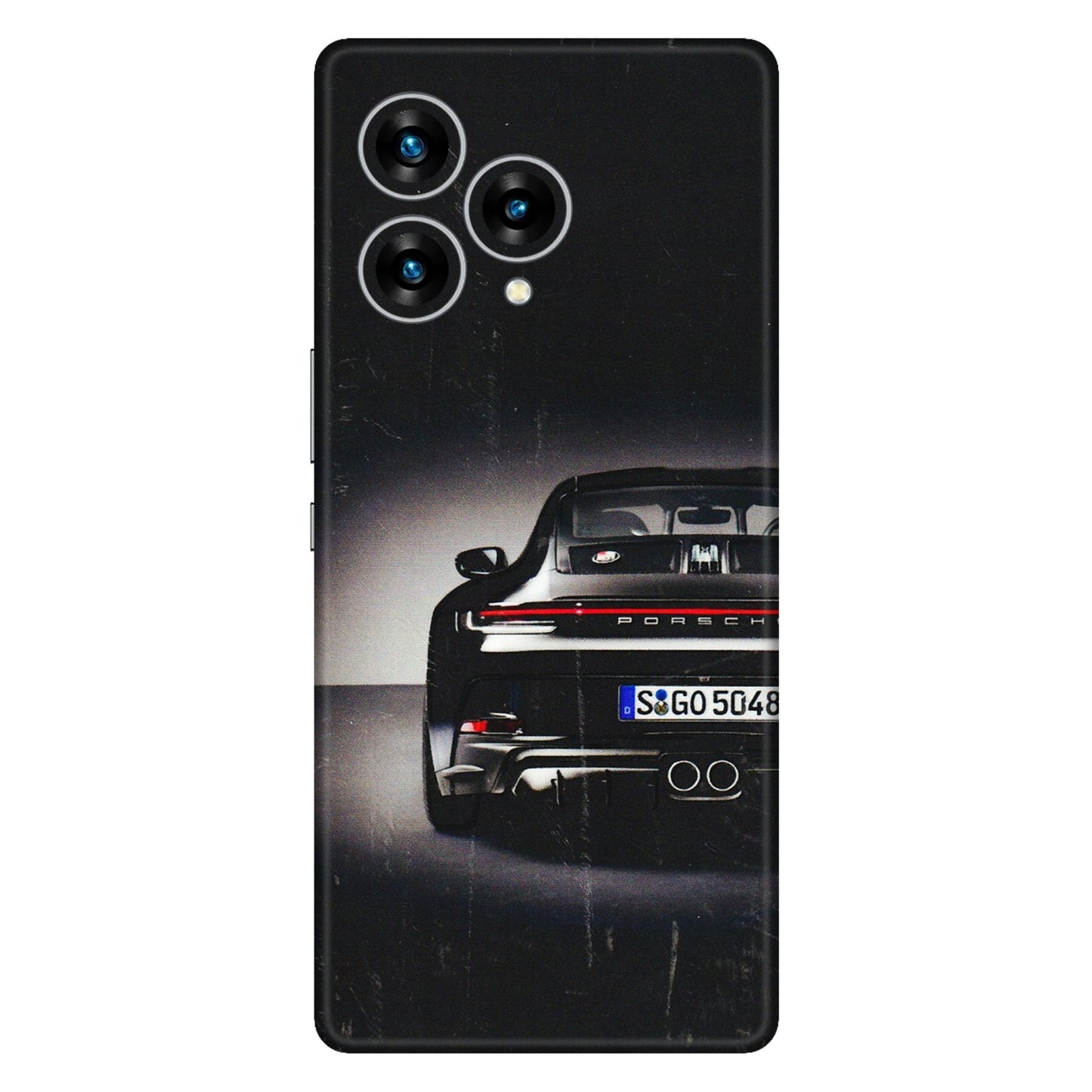 Lava Phone Skins (All Models) - New Black Porsche GT3 - 3D Embossed Finish (L-327) LAVA Blaze Curve (5G)