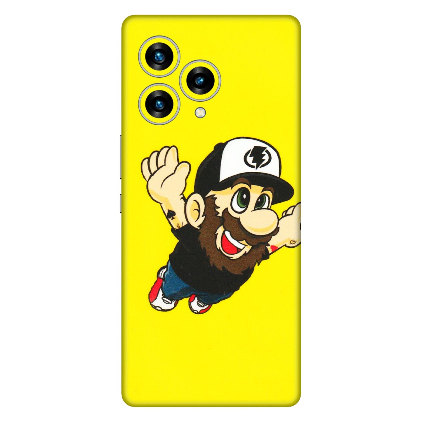 Lava Phone Skins (All Models) - Flying Beardo - 3D Embossed Finish (L-60) LAVA Blaze Curve (5G)