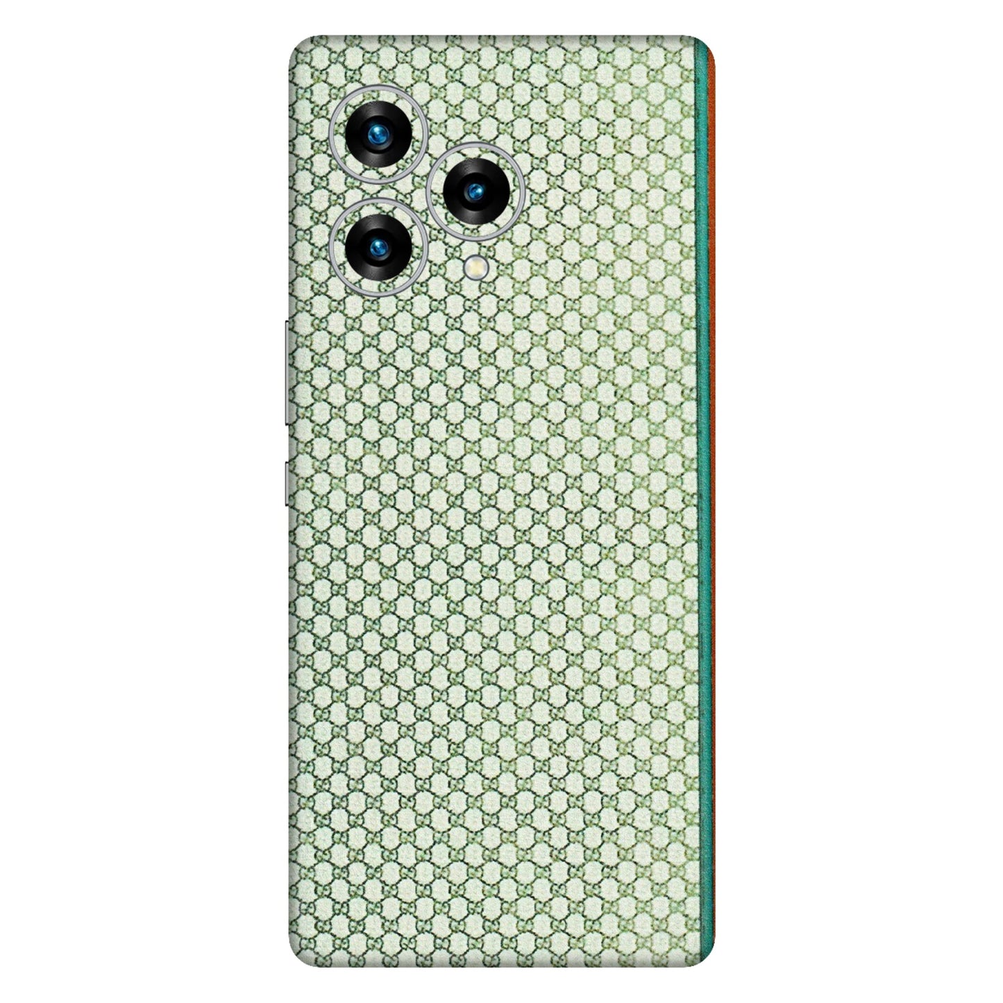 Lava Phone Skins (All Models) - Gucci Fabric Pattern - 3D Embossed Finish (L-73) LAVA Blaze Curve (5G)