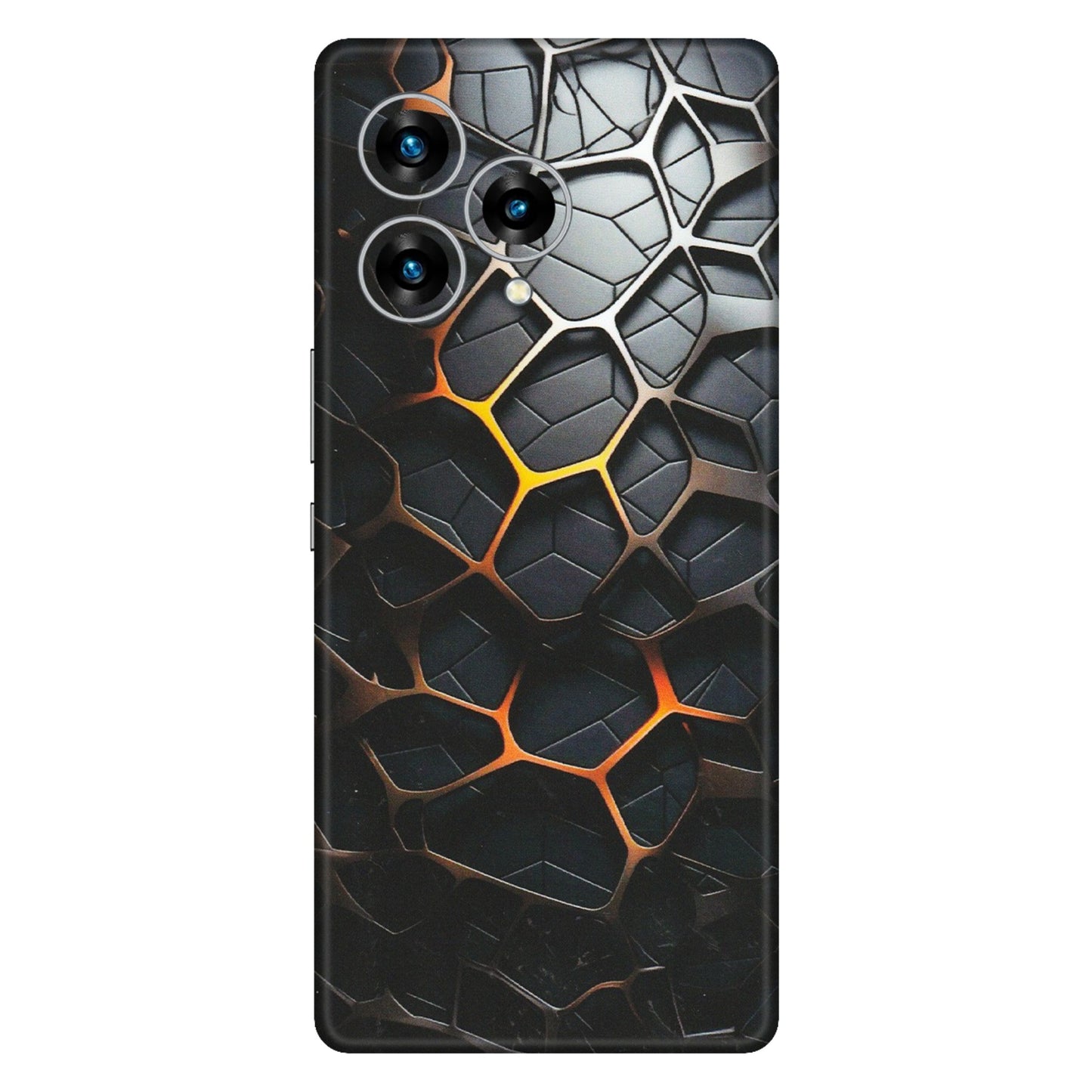 Lava Phone Skins (All Models) - New Abstract Graphite Tiles - Matte Finish (M-130) LAVA Blaze Curve (5G)