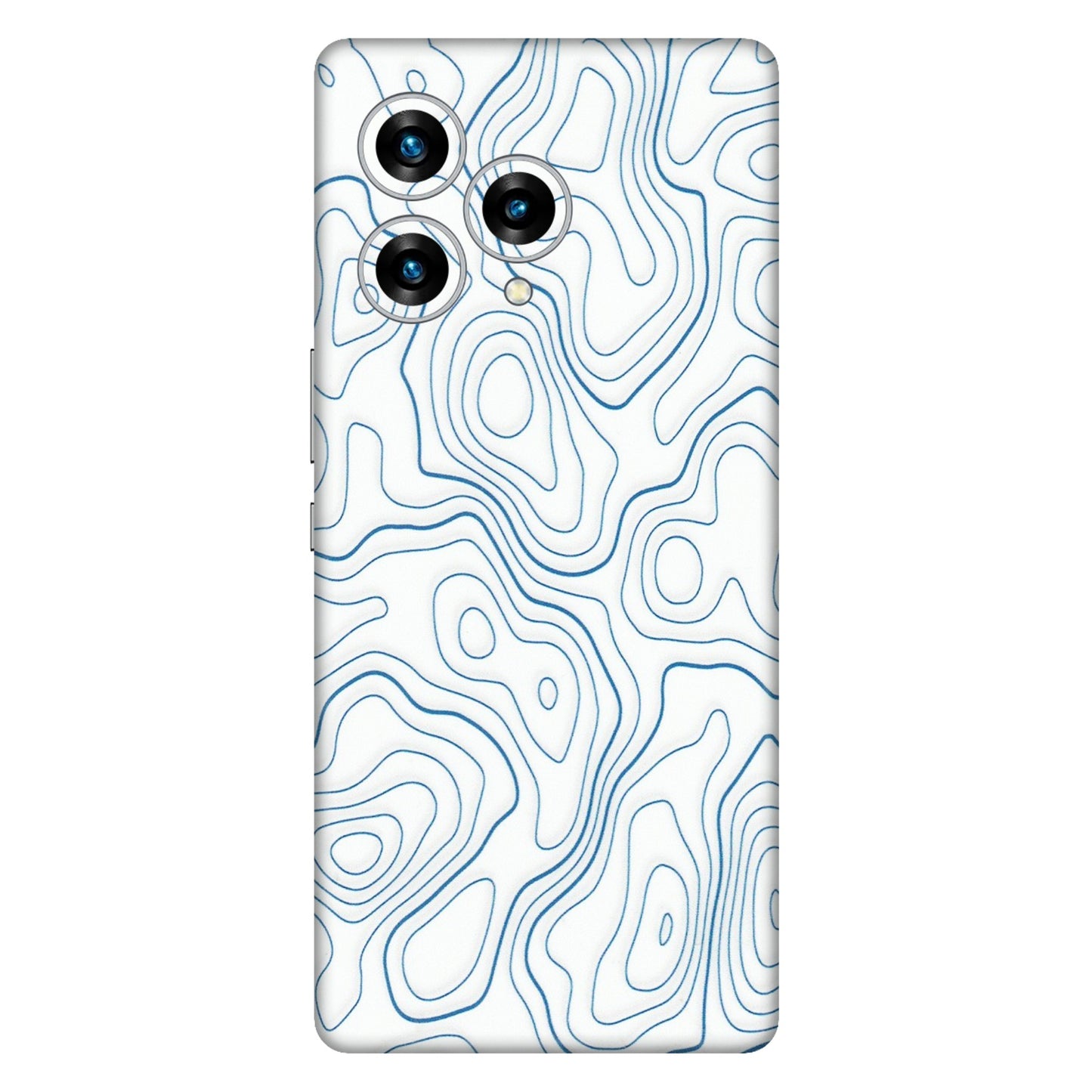 Lava Phone Skins (All Models) - Blue And White Swirls - Matte Finish (M-139) LAVA Blaze Curve (5G)