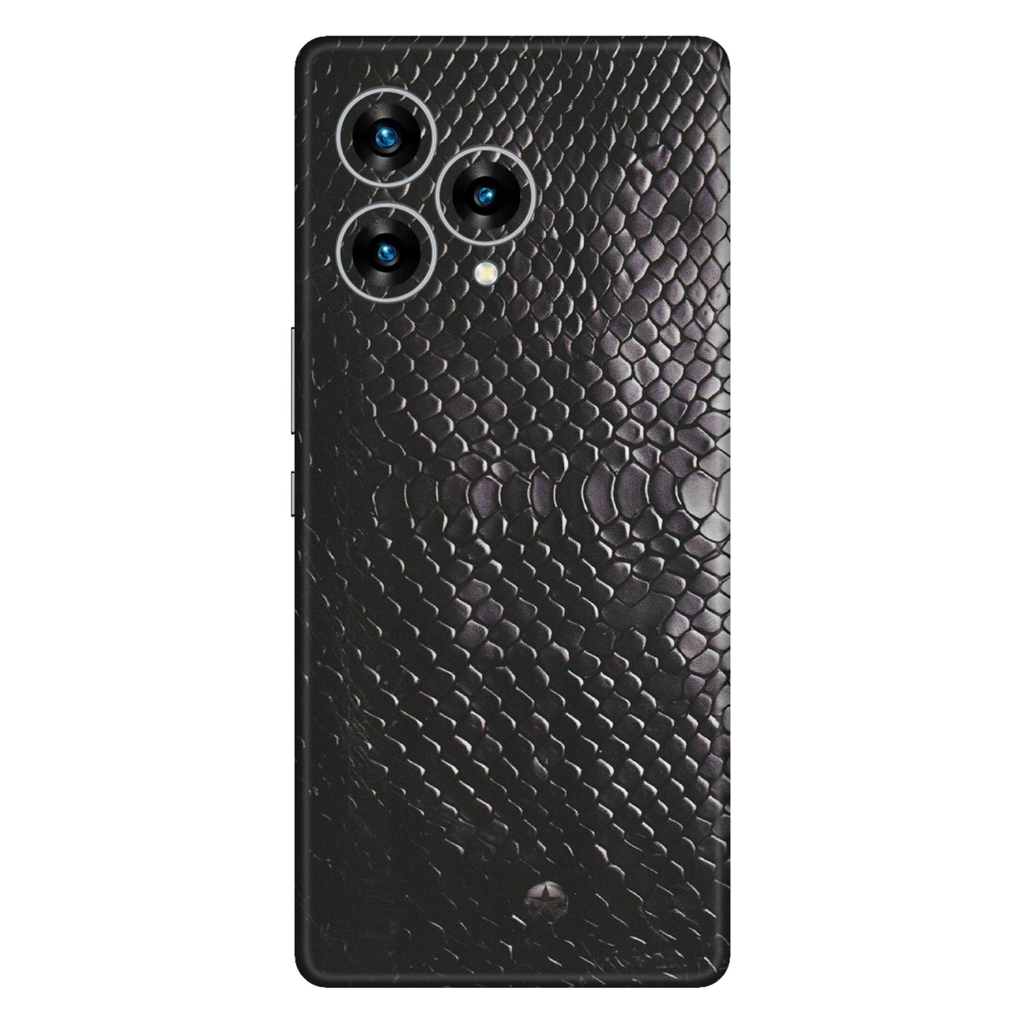 Lava Phone Skins (All Models) - Black Snack Leather - Matte Finish (M-147) LAVA Blaze Curve (5G)